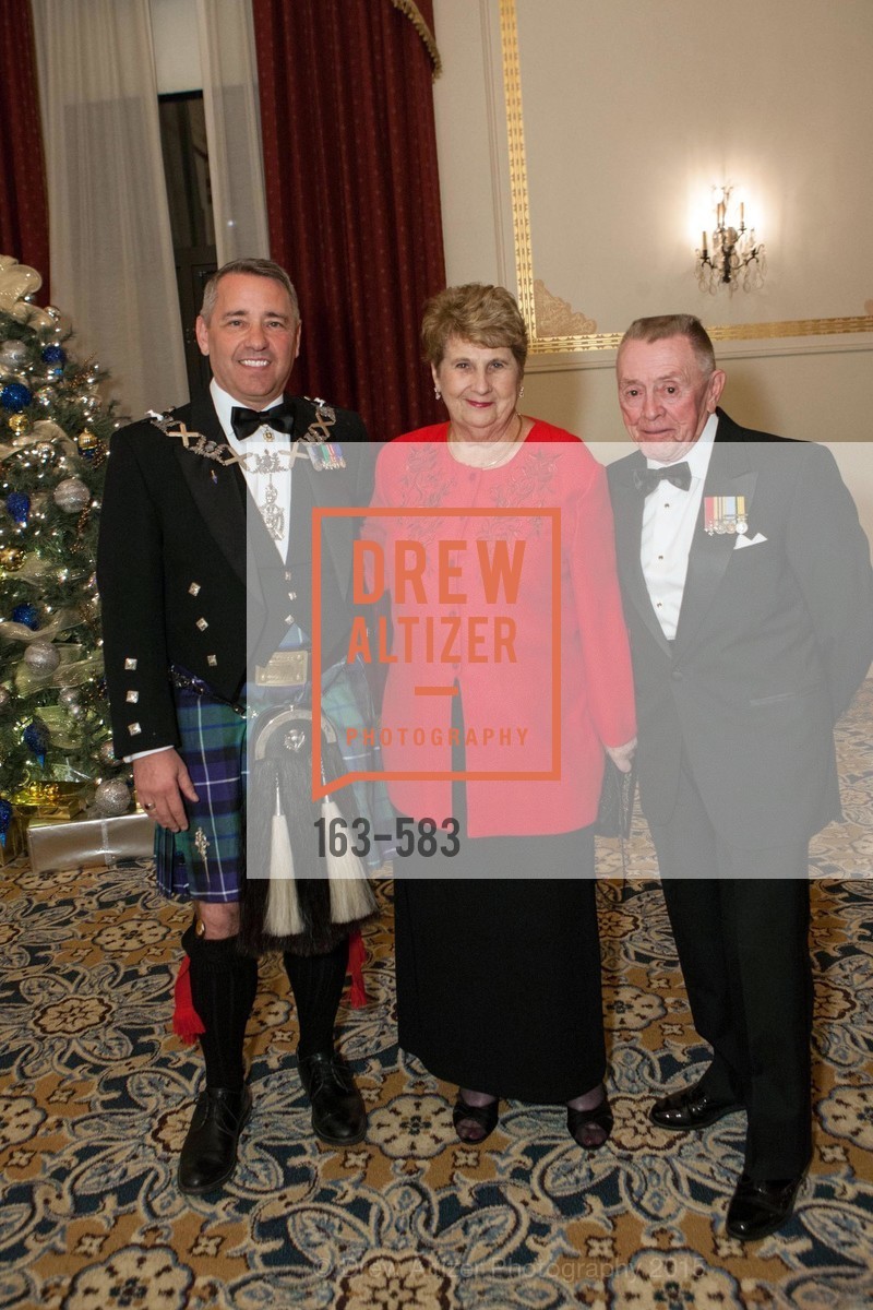 Jamie Koyil, Pamela Sweetman, Patrick Sweetman, St. Andrew's Society of San Francisco Annual Banquet and Ball 2015, Marines' Memorial Club & Hotel. 609 Sutter St, November 28th, 2015, Photo #163-583 Jamie Koyil, Pamela Sweetman, Patrick Sweetman, Photo #163-583