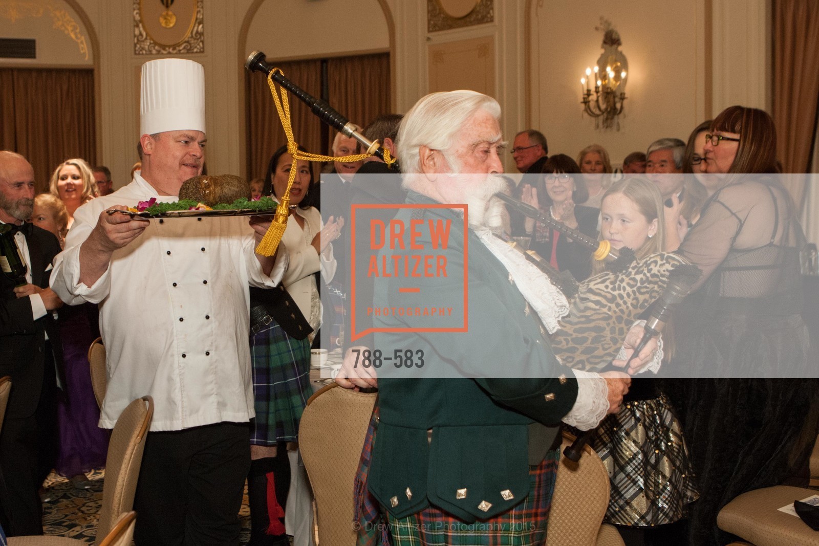 Steve Kerr, Jek Cunningham, St. Andrew's Society of San Francisco Annual Banquet and Ball 2015, Marines' Memorial Club & Hotel. 609 Sutter St, November 28th, 2015, Photo #788-583 Steve Kerr, Jek Cunningham, Photo #788-583
