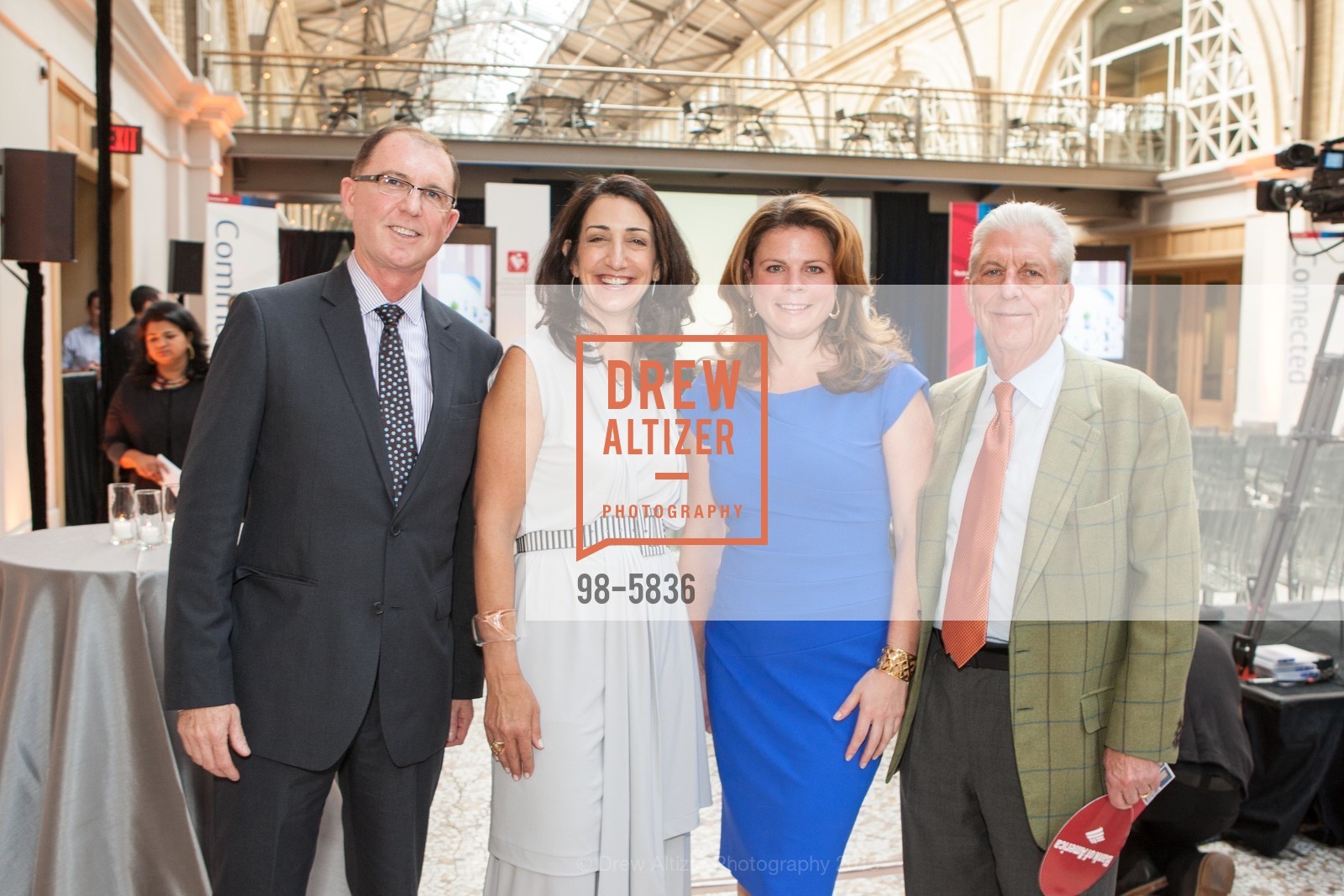 Allen Blevins, Pam Baer, Courtney Booth, Rich Guggenhime, BANK OF AMERICA Auctions Bay Area Art to Benefit SAN FRANCISCO GENERAL HOSPITAL, US, June 5th, 2013, Photo #98-5836 Allen Blevins, Pam Baer, Courtney Booth, Rich Guggenhime, Photo #98-5836