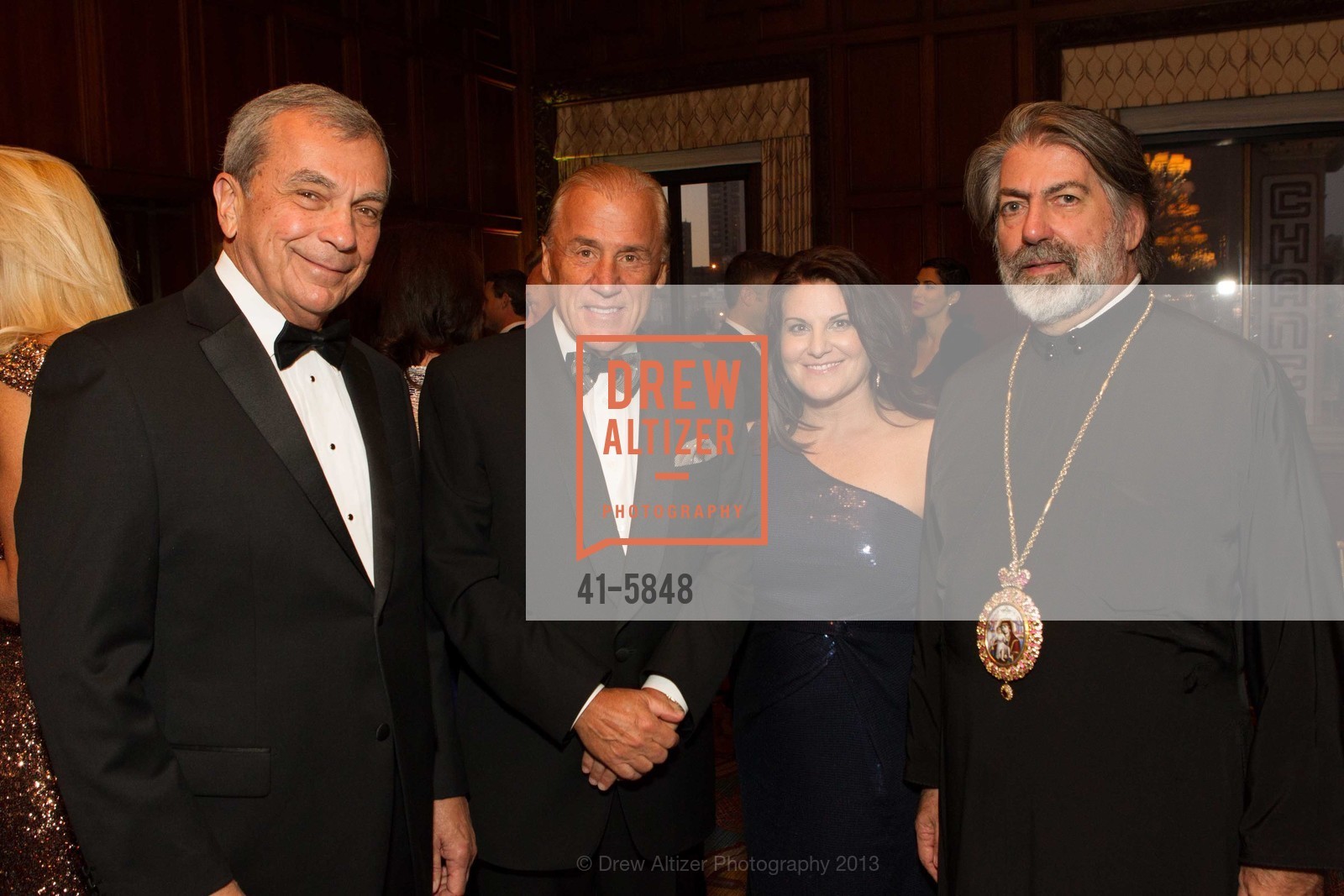 Stratton Leopold, Dean Metropoulos, Maria Miaoulis, Metropolitan Nikitas, ELIOS CHARITABLE FOUNDATION Presents the 2013 Hellenic Charity Ball, US, November 2nd, 2013, Photo #41-5848 Stratton Leopold, Dean Metropoulos, Maria Miaoulis, Metropolitan Nikitas, Photo #41-5848
