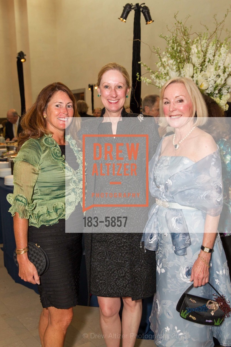 Cathy Mishra, Trish Turner McConnell, Sandra Swanson, Impressionists on the Water Donor Opening Reception at the LEGION OF HONOR, US, May 30th, 2013, Photo #183-5857 Cathy Mishra, Trish Turner McConnell, Sandra Swanson, Photo #183-5857