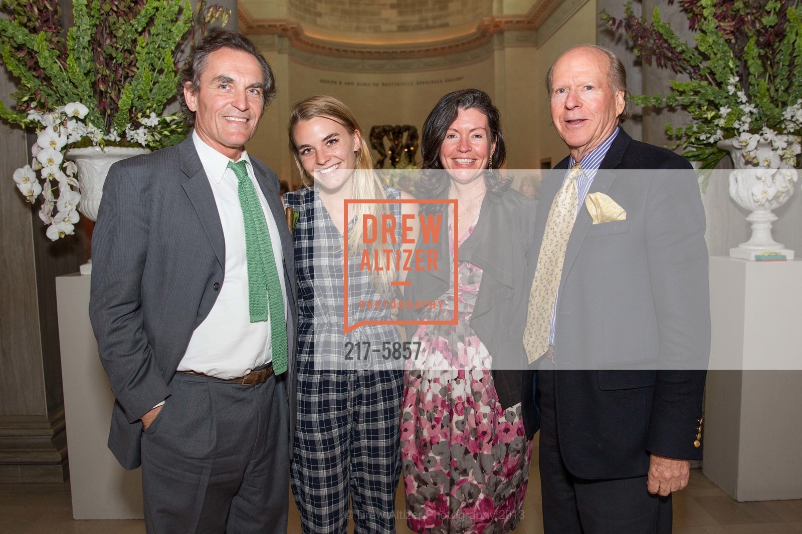 David Birka-White, Julia Birka-White, Elizabeth Birka-White, Austin Hills, Impressionists on the Water Donor Opening Reception at the LEGION OF HONOR, US, May 30th, 2013, Photo #217-5857 David Birka-White, Julia Birka-White, Elizabeth Birka-White, Austin Hills, Photo #217-5857