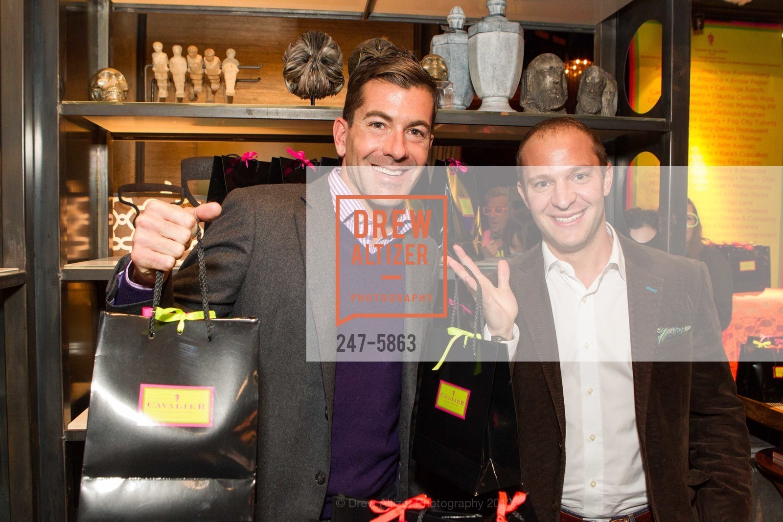 Eric McFarland, Brad Krefman, CAVALIER: A Neon Holiday Fundraiser, US, December 3rd, 2013, Photo #247-5863 Eric McFarland, Brad Krefman, Photo #247-5863