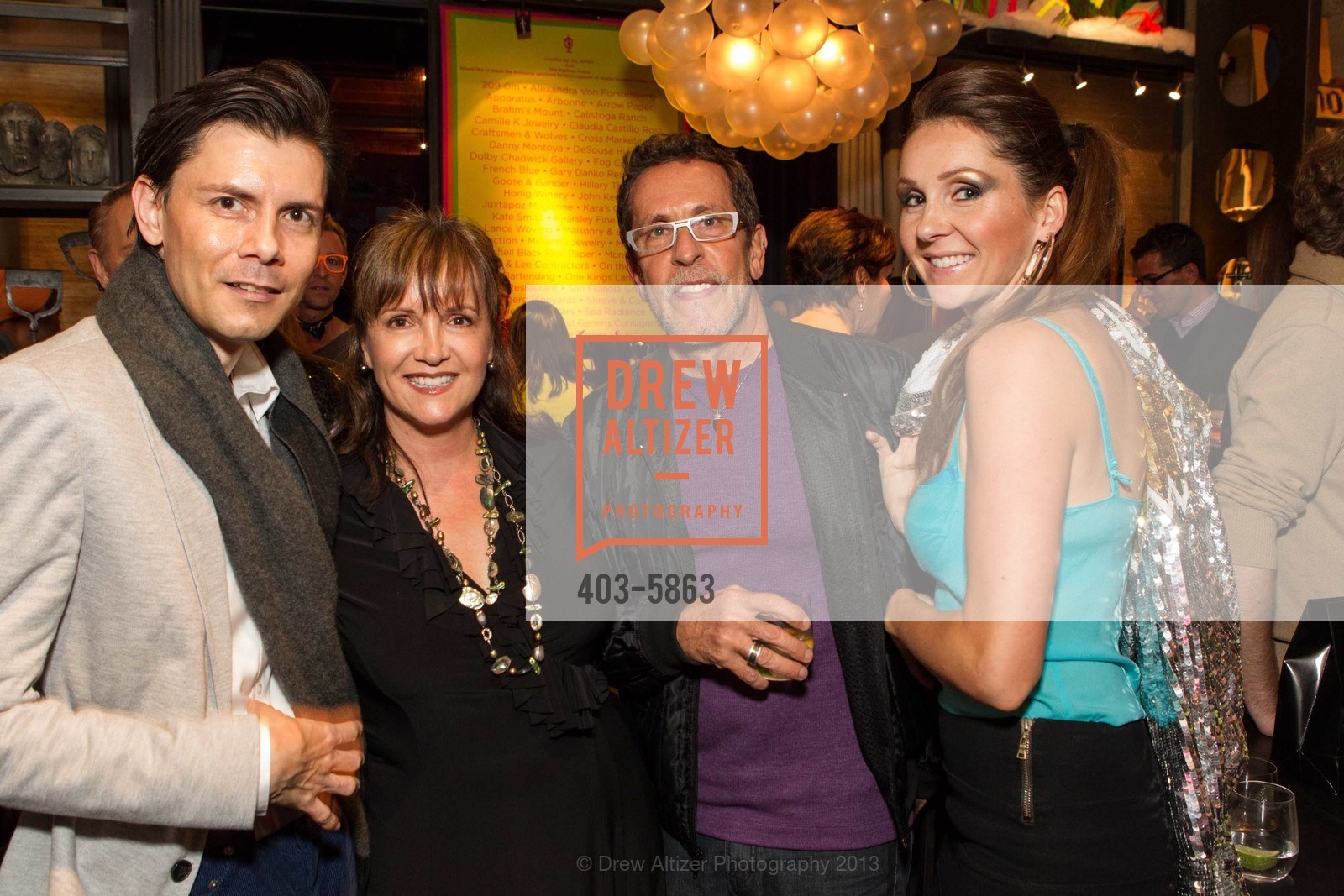 Damion Matthews, Claudia Juestel, Glenn DeMattia, Beata Piasek, CAVALIER: A Neon Holiday Fundraiser, US, December 3rd, 2013, Photo #403-5863 Damion Matthews, Claudia Juestel, Glenn DeMattia, Beata Piasek, Photo #403-5863