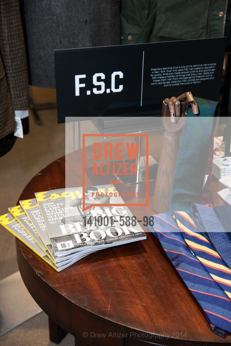 Atmosphere, ESQUIRE & BLOOMINGDALE'S SF Celebrate the Launch of FREEMANS SPORTING GOODS, US, October 2nd, 2014,Drew Altizer, Drew Altizer Photography, full-service agency, private events, San Francisco photographer, photographer california