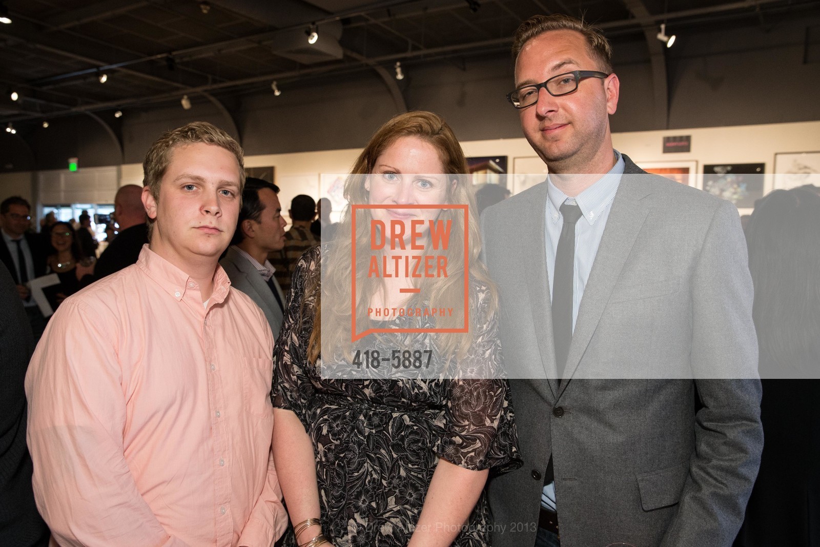 Kyle Smith, Monique Deschaines, Chris McCall, HEADLANDS CENTER FOR THE ARTS Benefit Auction, US, June 5th, 2013, Photo #418-5887 Kyle Smith, Monique Deschaines, Chris McCall, Photo #418-5887