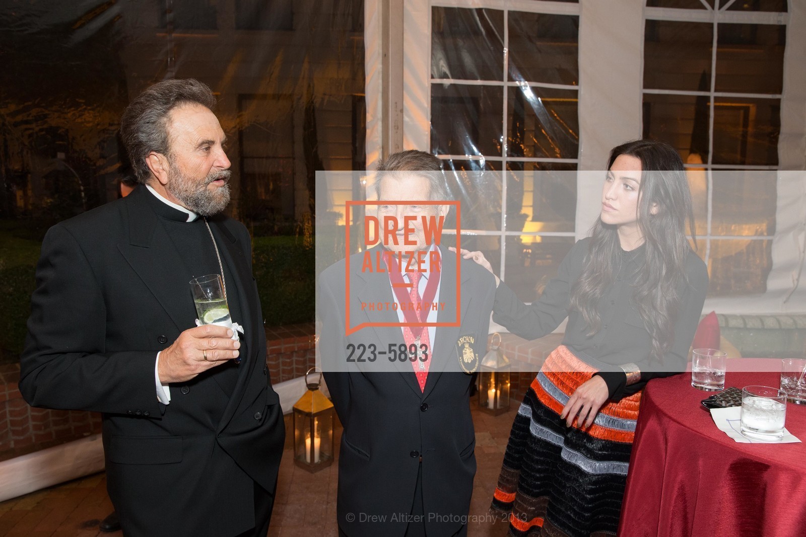 Father John Bakas, Andre Dimitriadis, Christina Dimitriadis, GREEK ORTHODOX METROPOLIS Gala Honoring Fanis Economidis, US, March 2nd, 2013, Photo #223-5893 Father John Bakas, Andre Dimitriadis, Christina Dimitriadis, Photo #223-5893