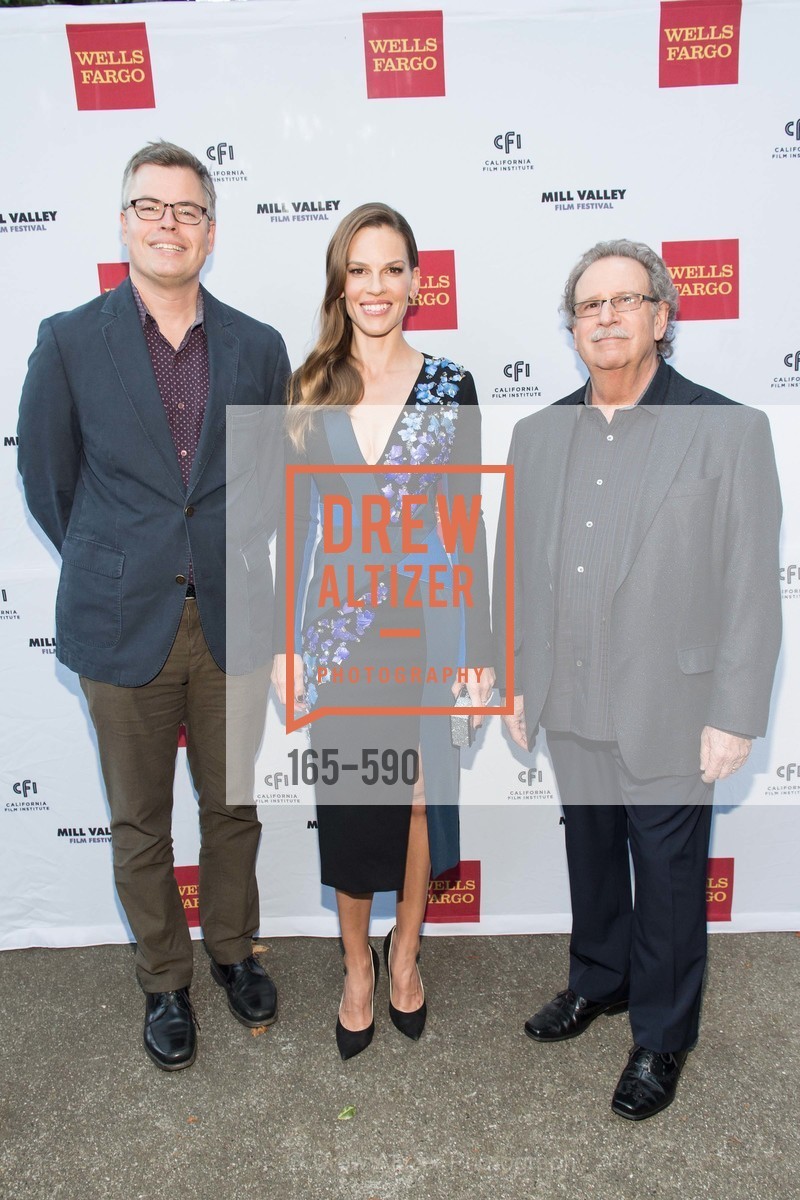 Eric D'Arbeloff, Hilary Swank, Mark Fishkin, Mill Valley Film Festival 2014 Opening Night, US, October 3rd, 2014, Photo #165-590 Eric D'Arbeloff, Hilary Swank, Mark Fishkin, Photo #165-590
