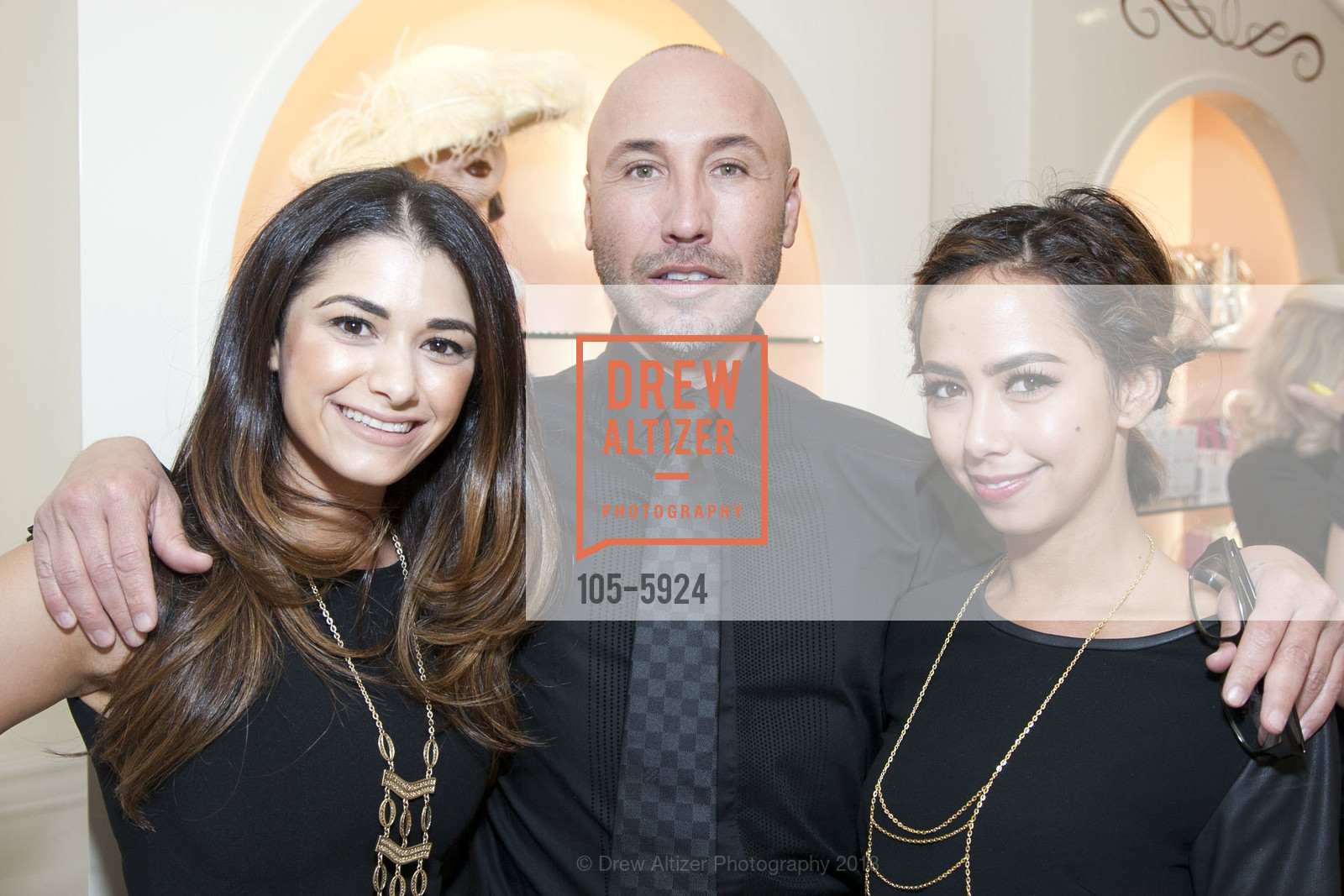 Dalia Daoudi, Joseph Perez, Faryl Hoang, BENEFITS COSMETICS BOUTIQUE Downtown San Francisco Store Opening, US, July 30th, 2013, Photo #105-5924 Dalia Daoudi, Joseph Perez, Faryl Hoang, Photo #105-5924