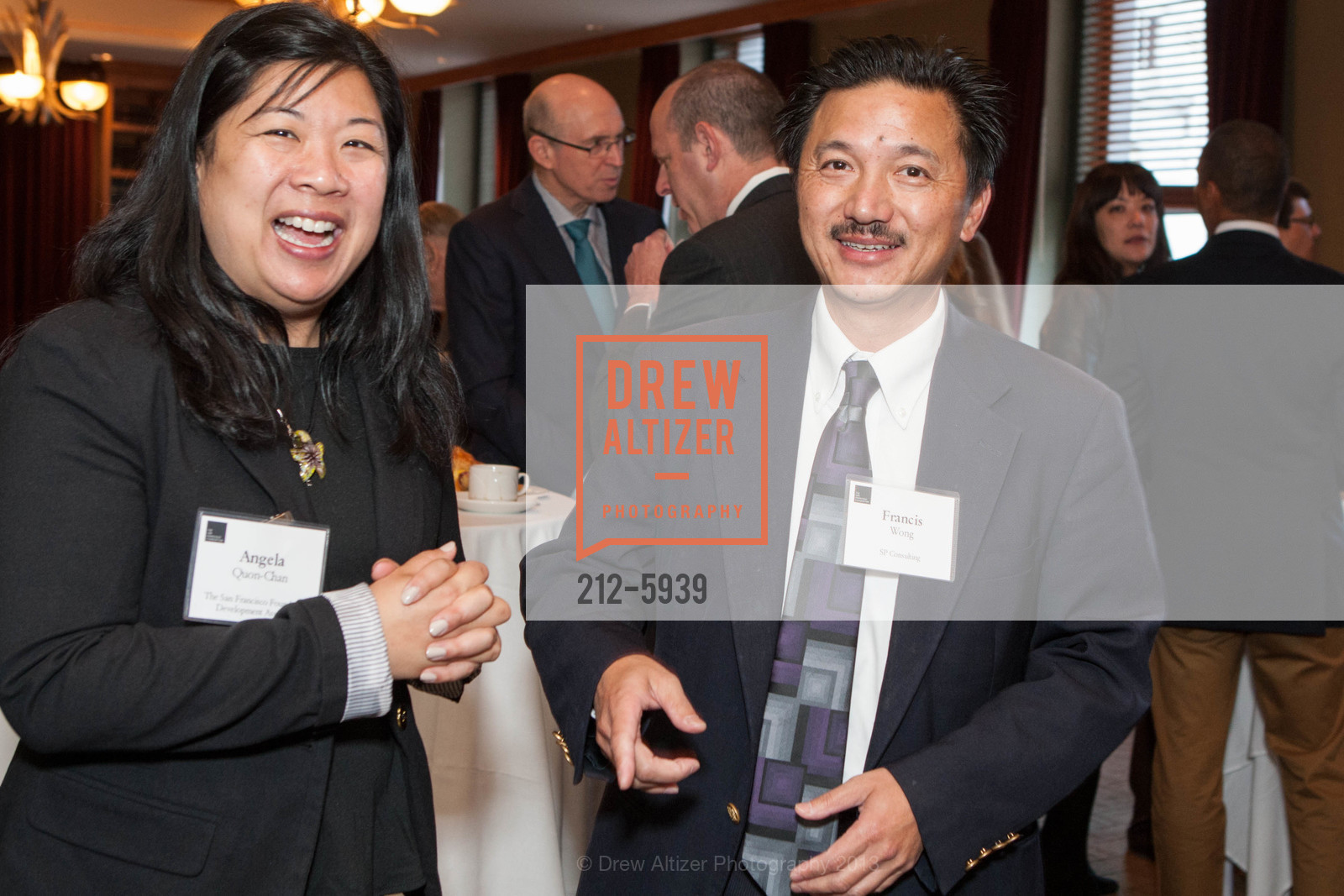 Angela Quon-Chan, Francis Wong, THE SAN FRANCISCO FOUNDATION 2013 Annual Donor Investment Forum, City Club of San Francsico, 9th Floor. 155 Sansome Street, October 16th, 2013, Photo #212-5939 Angela Quon-Chan, Francis Wong, Photo #212-5939
