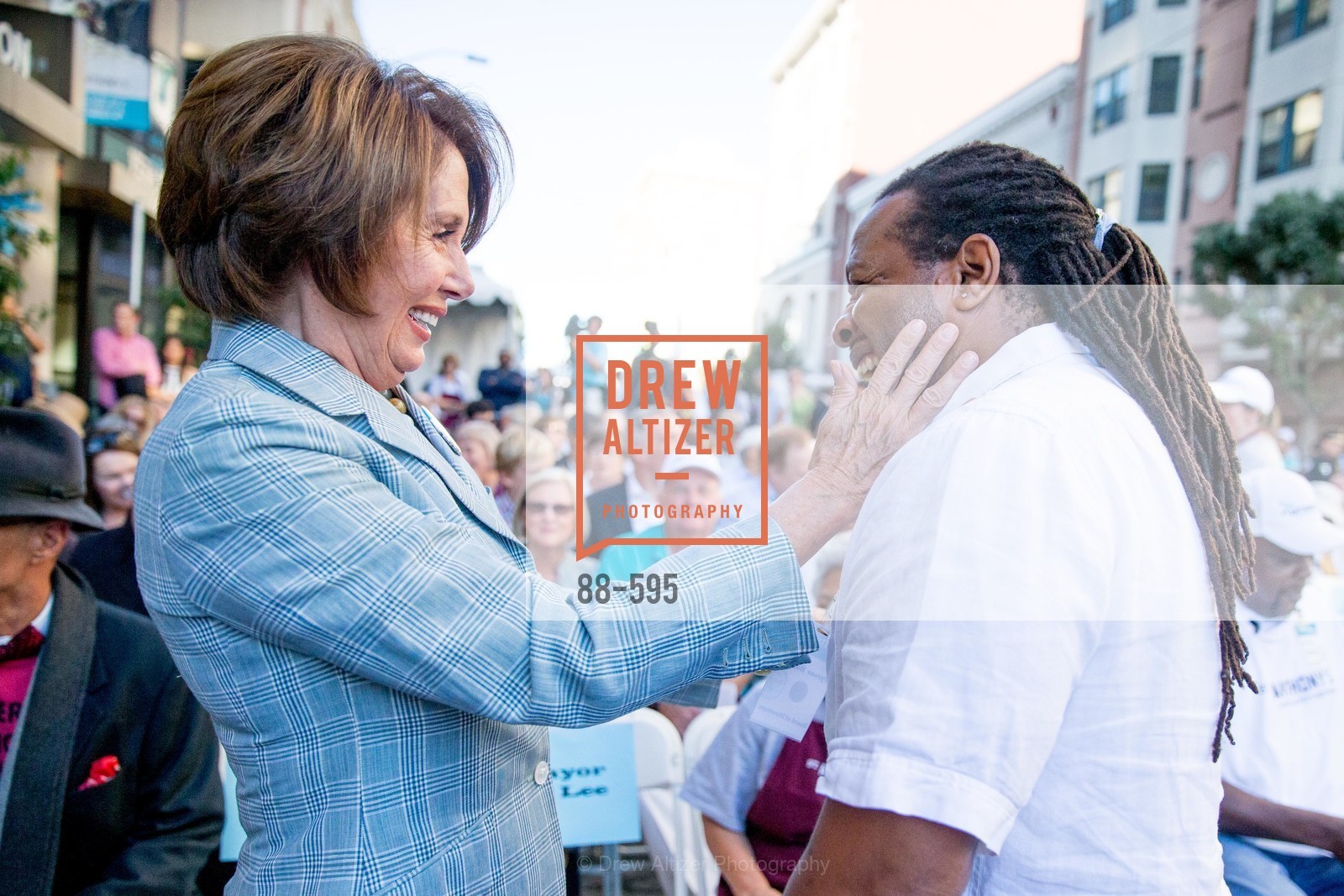 Nancy Pelosi, Tyrone Hopper, ST. ANTHONY'S Dining Room Ribbon Cutting Ceremony, US, October 5th, 2014,Drew Altizer, Drew Altizer Photography, full-service agency, private events, San Francisco photographer, photographer california