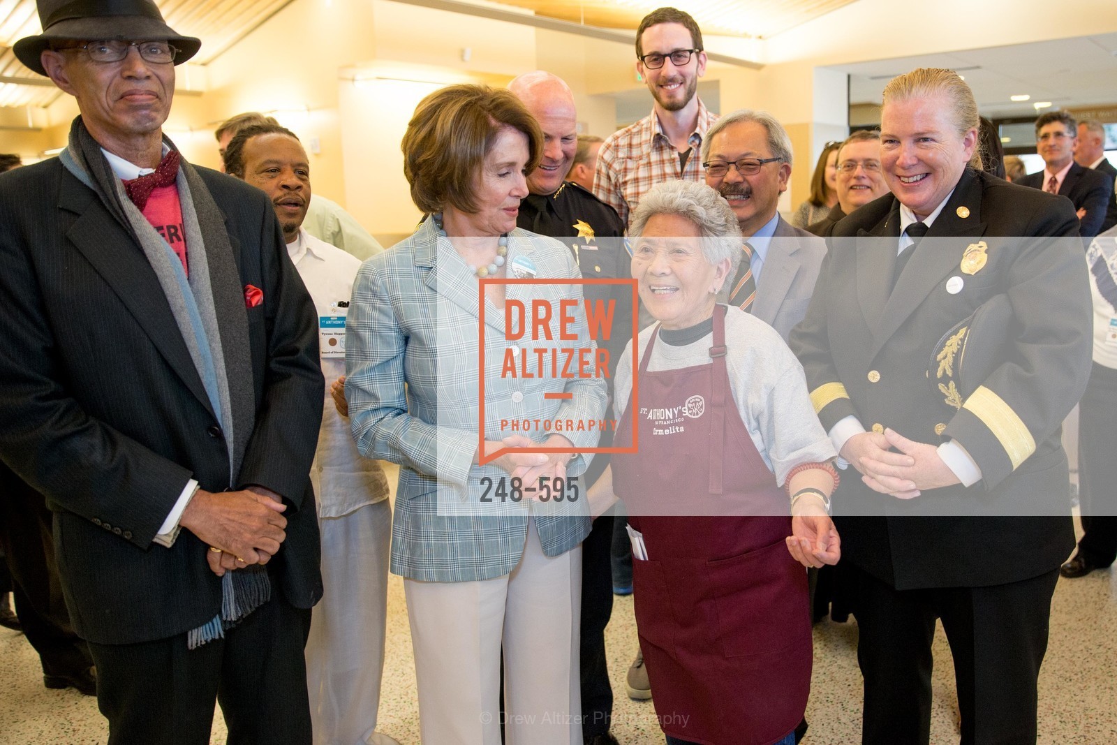 Del Seymour, Nancy Pelosi, Carmelita Lozano, Joanne Hayes-White, ST. ANTHONY'S Dining Room Ribbon Cutting Ceremony, US, October 5th, 2014, Photo #248-595 Del Seymour, Nancy Pelosi, Carmelita Lozano, Joanne Hayes-White, Photo #248-595