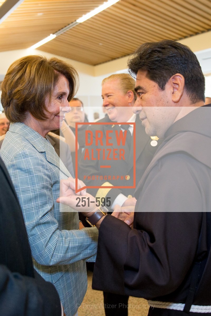 Nancy Pelosi, Father Jose Nerio, ST. ANTHONY'S Dining Room Ribbon Cutting Ceremony, US, October 5th, 2014, Photo #251-595 Nancy Pelosi, Father Jose Nerio, Photo #251-595