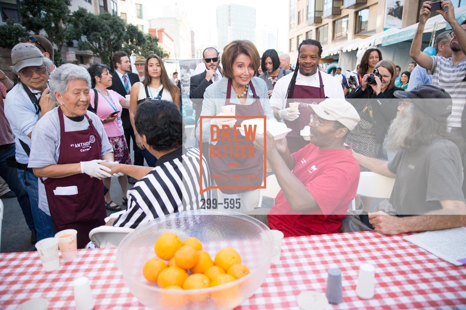 Carmelita Lozano, Nancy Pelosi, Tyrone Hopper, ST. ANTHONY'S Dining Room Ribbon Cutting Ceremony, US, October 5th, 2014,Drew Altizer, Drew Altizer Photography, full-service agency, private events, San Francisco photographer, photographer california