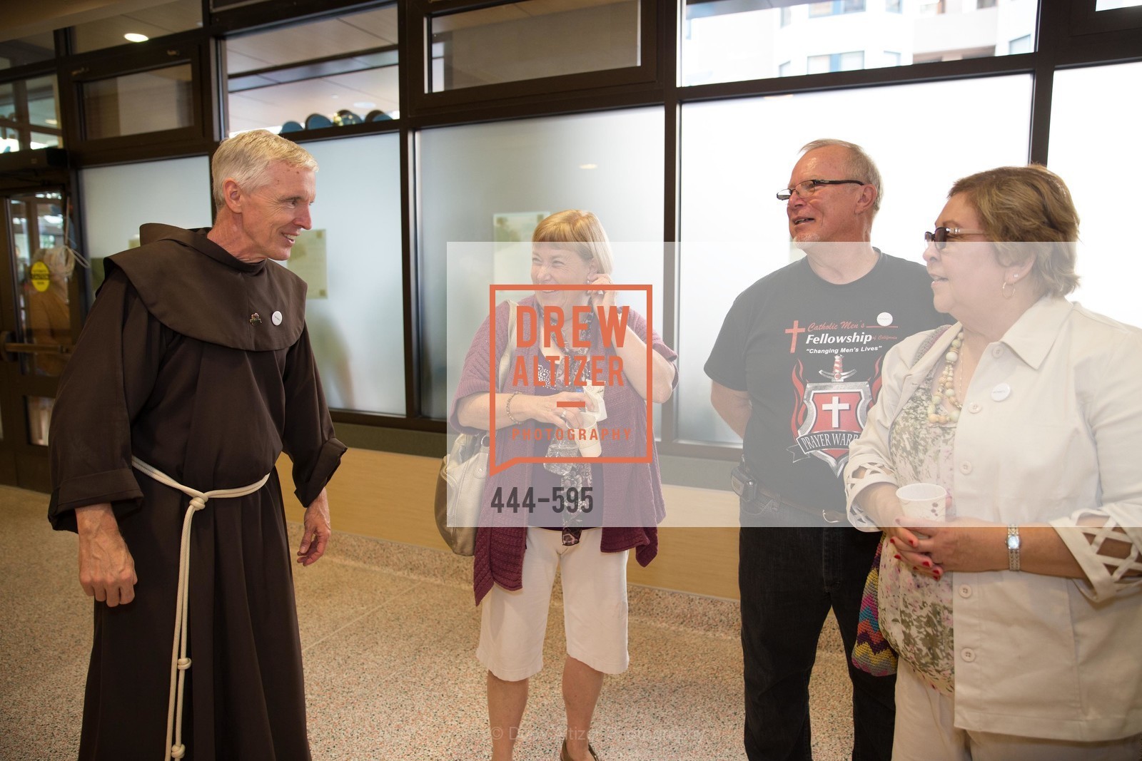 Father Dan Lackie, Gari Merchesen, Jeff Perkins, Sharon Perkins, Photo #444-595