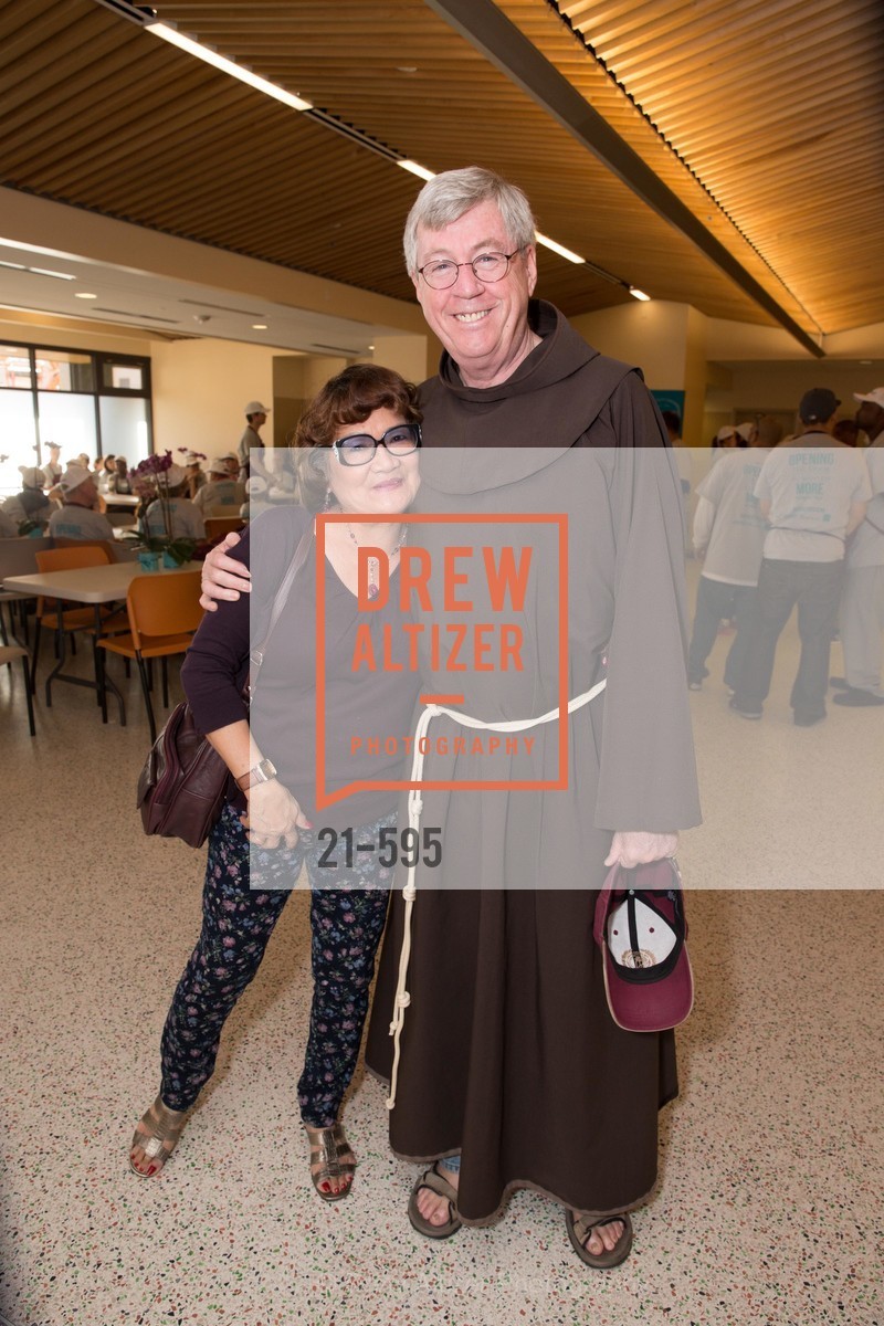 Luz Francisco, Father Tom West, ST. ANTHONY'S Dining Room Ribbon Cutting Ceremony, US, October 5th, 2014,Drew Altizer, Drew Altizer Photography, full-service agency, private events, San Francisco photographer, photographer california