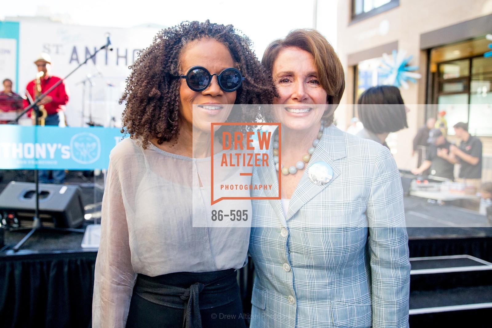 Paula West, Nancy Pelosi, ST. ANTHONY'S Dining Room Ribbon Cutting Ceremony, US, October 5th, 2014, Photo #86-595 Paula West, Nancy Pelosi, Photo #86-595