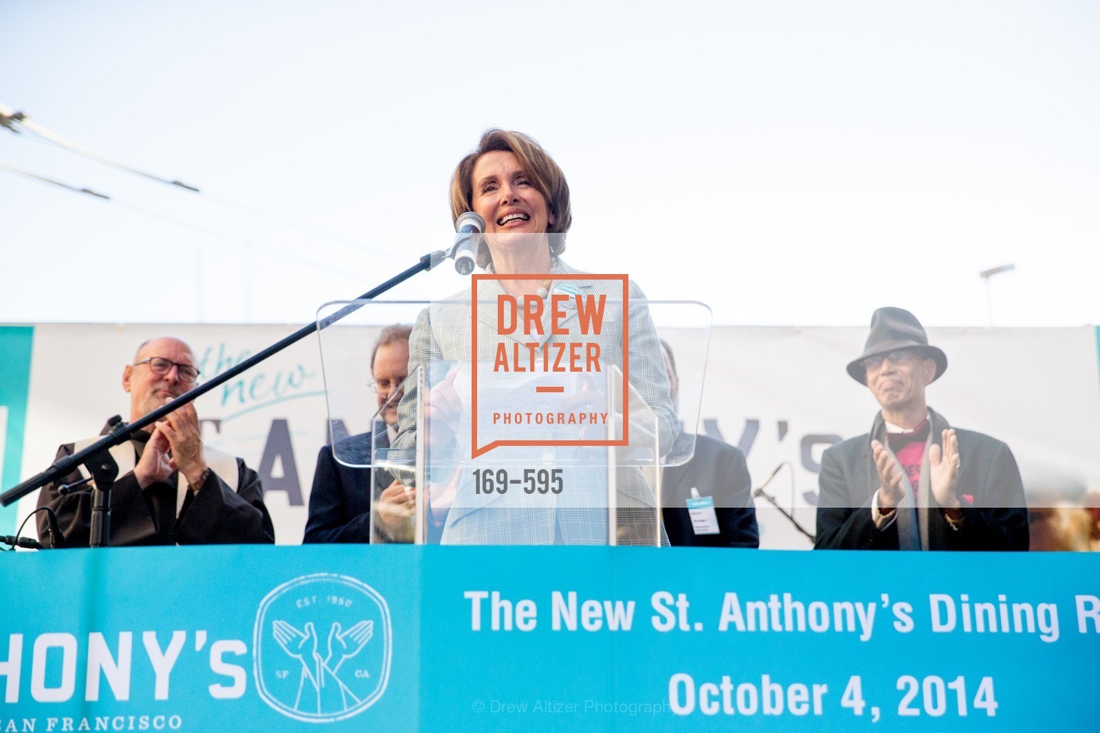 Nancy Pelosi, ST. ANTHONY'S Dining Room Ribbon Cutting Ceremony, US, October 5th, 2014,Drew Altizer, Drew Altizer Photography, full-service agency, private events, San Francisco photographer, photographer california