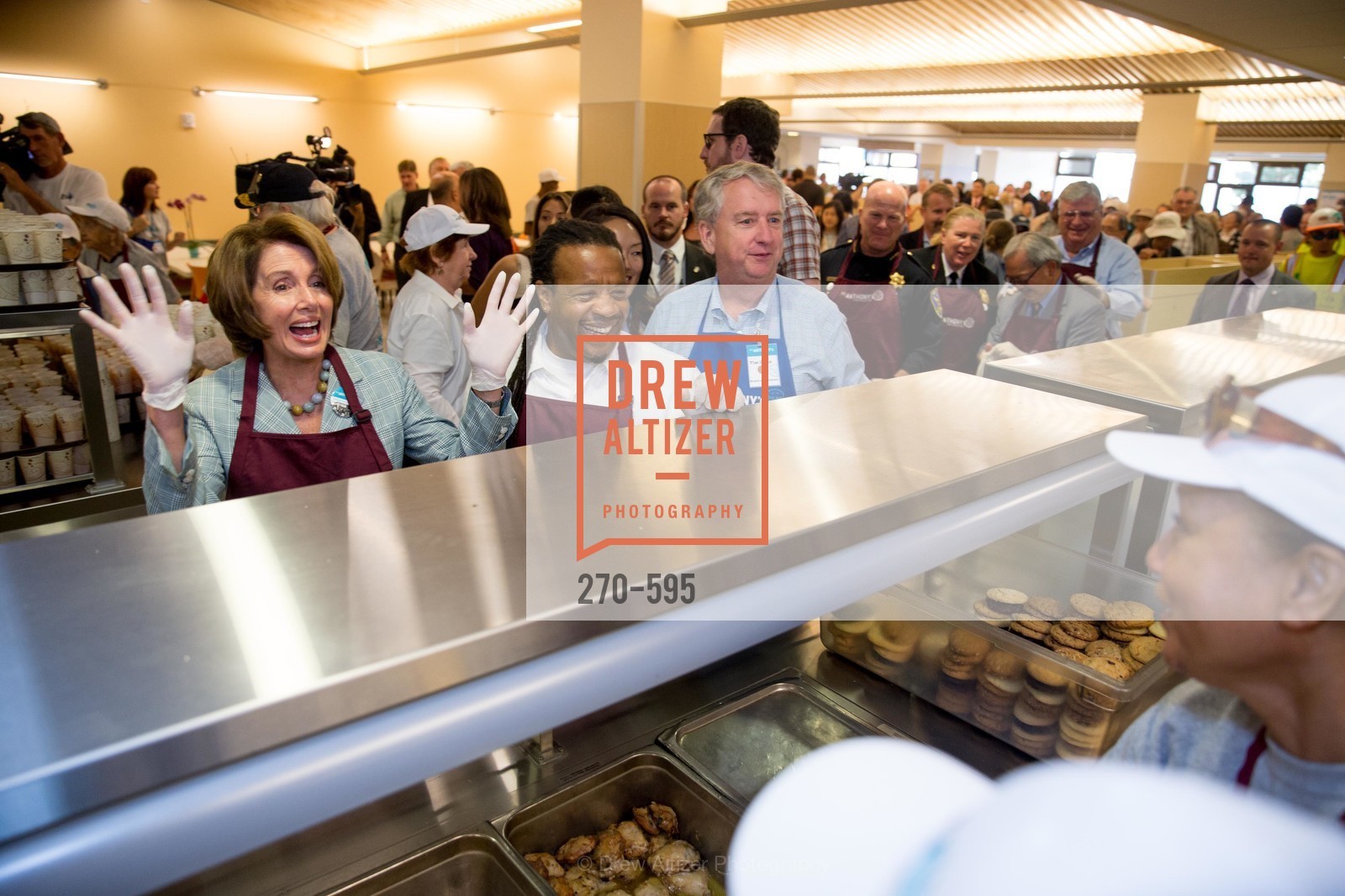 Nancy Pelosi, Tyrone Hopper, Jane Kim, Timothy Dunn, ST. ANTHONY'S Dining Room Ribbon Cutting Ceremony, US, October 5th, 2014,Drew Altizer, Drew Altizer Photography, full-service event agency, private events, San Francisco photographer, photographer California