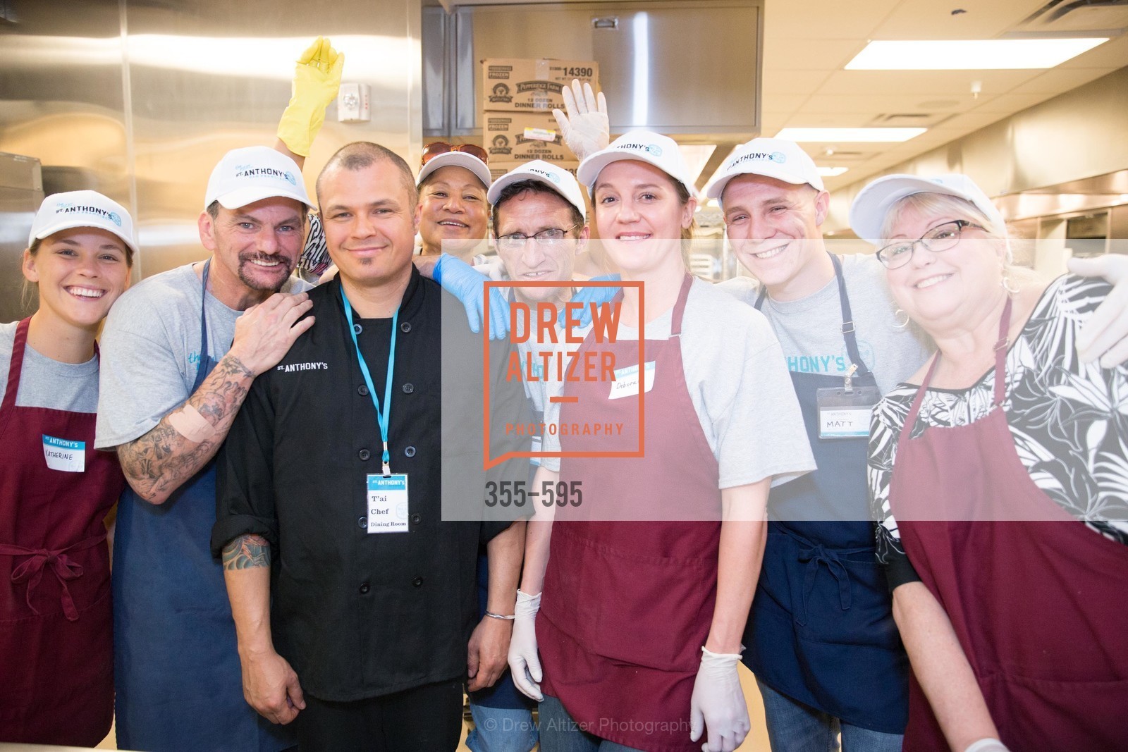 Katherine Rutledge, Tai Rubens, Deborah Bergman, Terry Morgan, Matt Pritchett, ST. ANTHONY'S Dining Room Ribbon Cutting Ceremony, US, October 5th, 2014,Drew Altizer, Drew Altizer Photography, full-service agency, private events, San Francisco photographer, photographer california