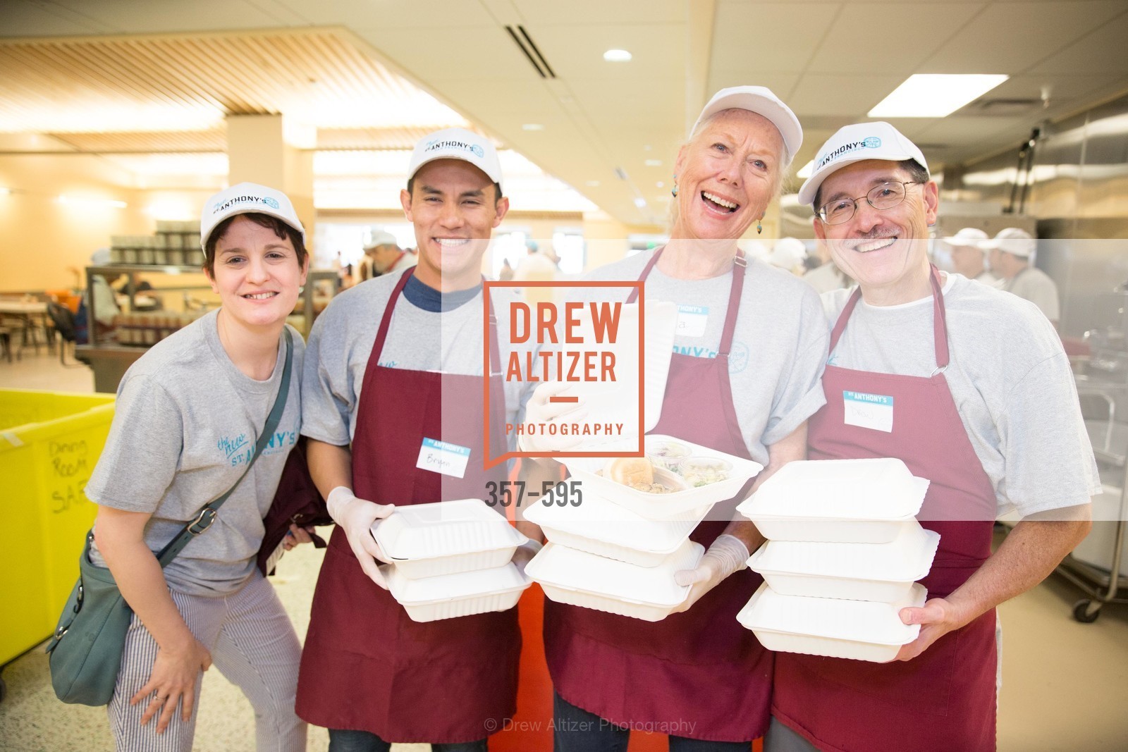 Colleen Rivecca, Bryan, Katherine, Drew, ST. ANTHONY'S Dining Room Ribbon Cutting Ceremony, US, October 5th, 2014,Drew Altizer, Drew Altizer Photography, full-service agency, private events, San Francisco photographer, photographer california
