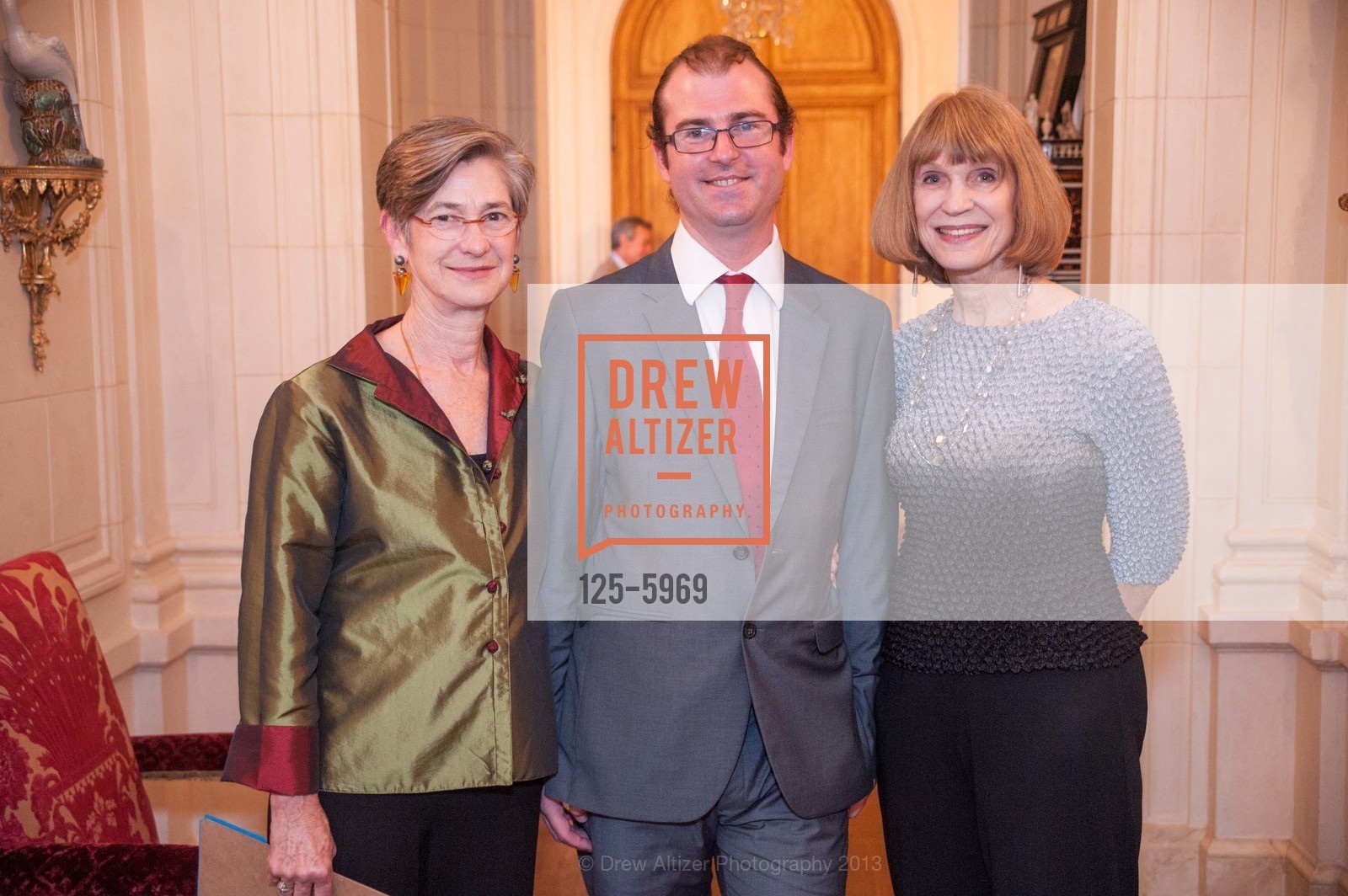 Sukey Lilienthal, David Waugh, June Wiley, GETTY Hosts Crowden Music Center Benefit Reception, US, May 7th, 2013, Photo #125-5969 Sukey Lilienthal, David Waugh, June Wiley, Photo #125-5969