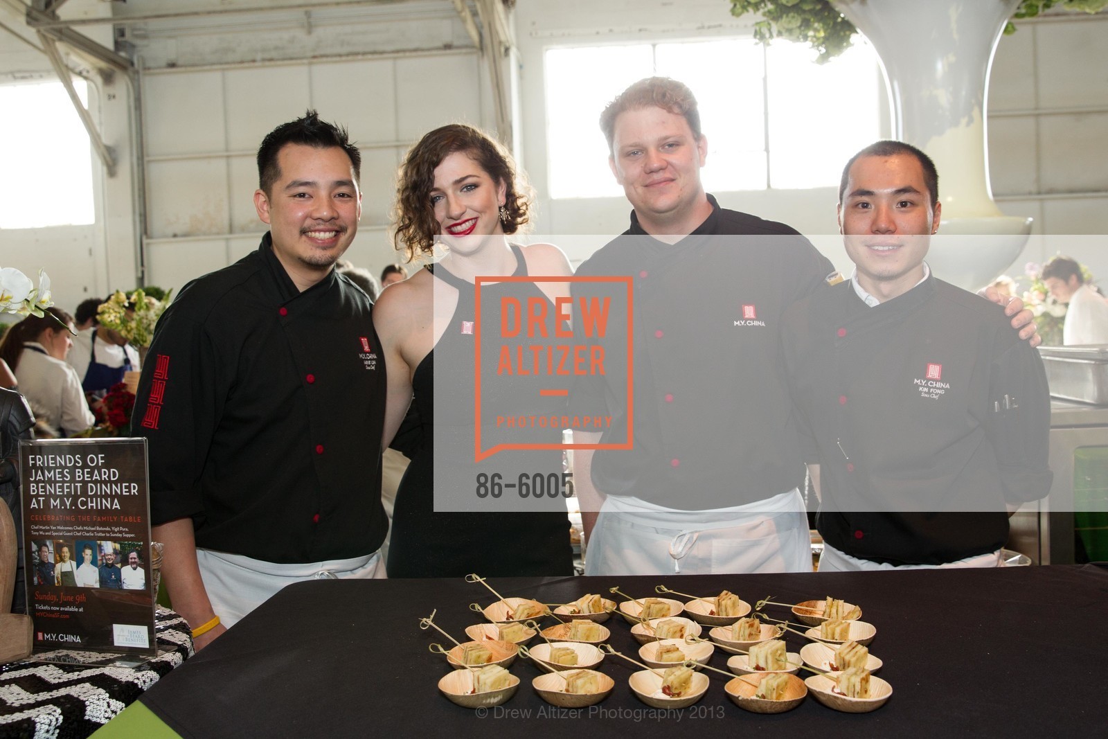 Mike Lim, Ashleigh Plasterer, Tom Edwards, Kin Fong, MEALS ON WHEELS OF SAN FRANCISCO 26th Annual Star Chefs & Vintners Gala, US, April 21st, 2013, Photo #86-6005 Mike Lim, Ashleigh Plasterer, Tom Edwards, Kin Fong, Photo #86-6005