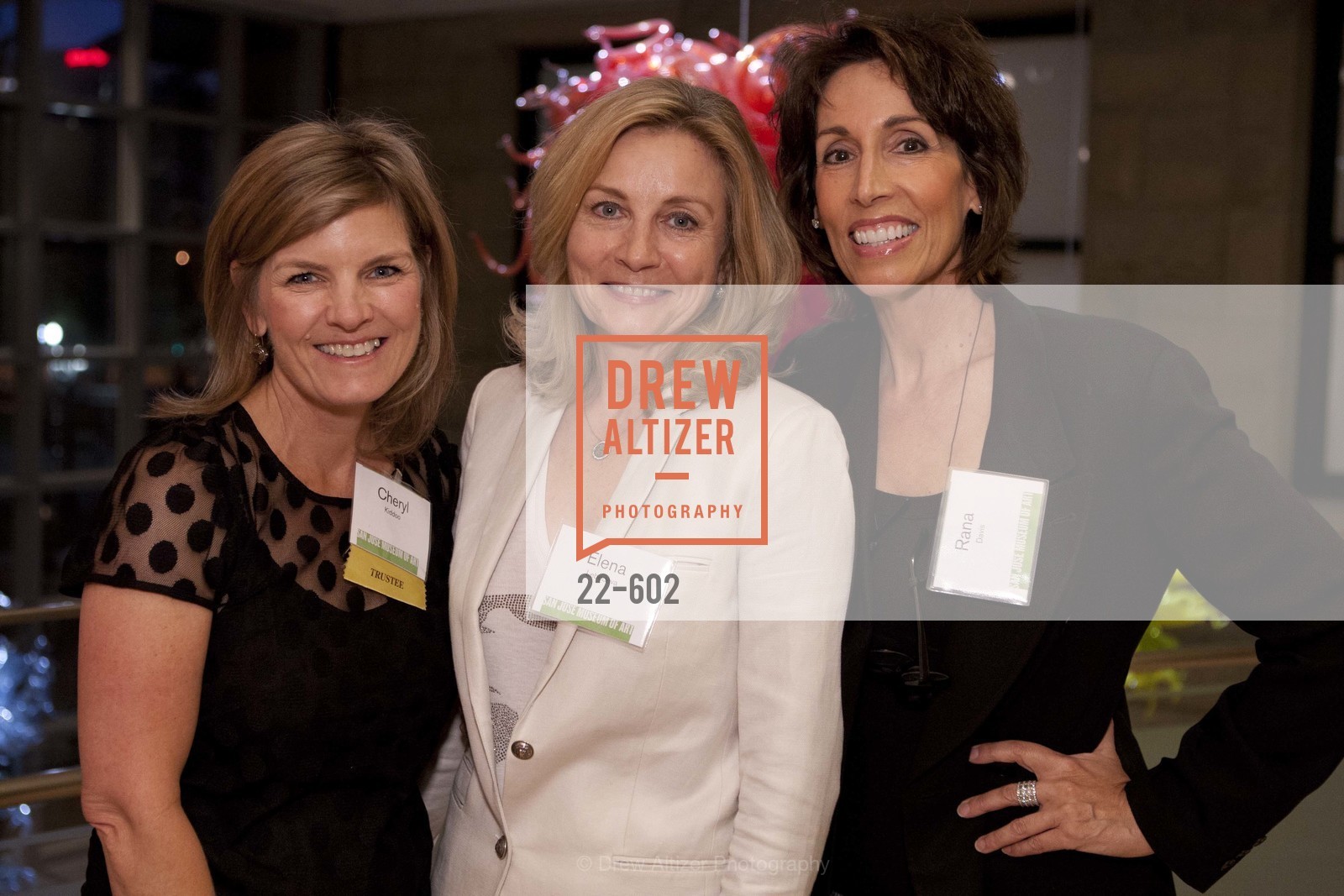 Cheryl Kiddoo, Elena Lebedeva, Rana Davis, SAN JOSE MUSEUM OF ART Fall Reception Opening, US, October 9th, 2014,Drew Altizer, Drew Altizer Photography, full-service agency, private events, San Francisco photographer, photographer california