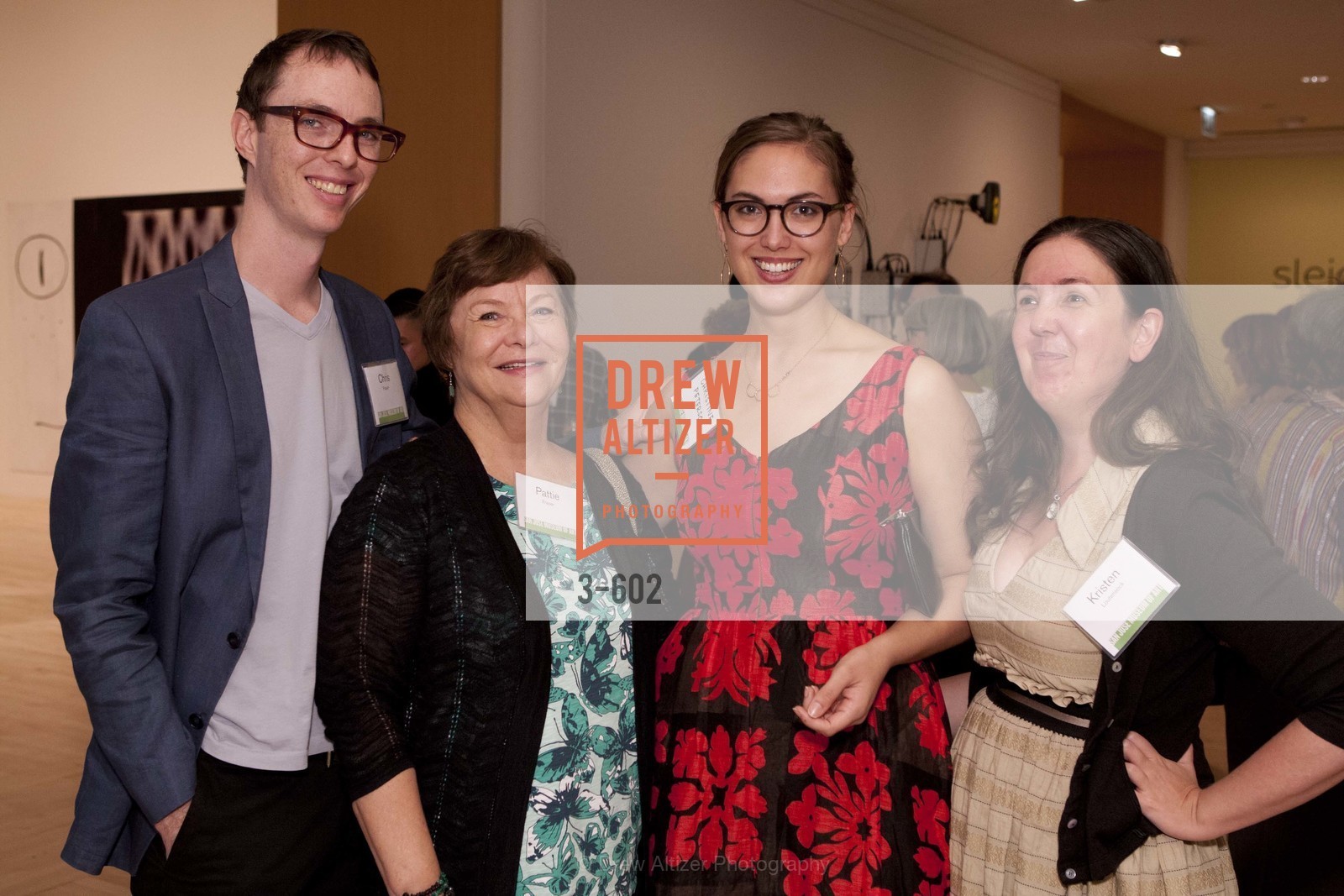 Chris Fraser, Patty Fraser, Christine Peterson, Kristen Loutensock, SAN JOSE MUSEUM OF ART Fall Reception Opening, US, October 9th, 2014, Photo #3-602 Chris Fraser, Patty Fraser, Christine Peterson, Kristen Loutensock, Photo #3-602