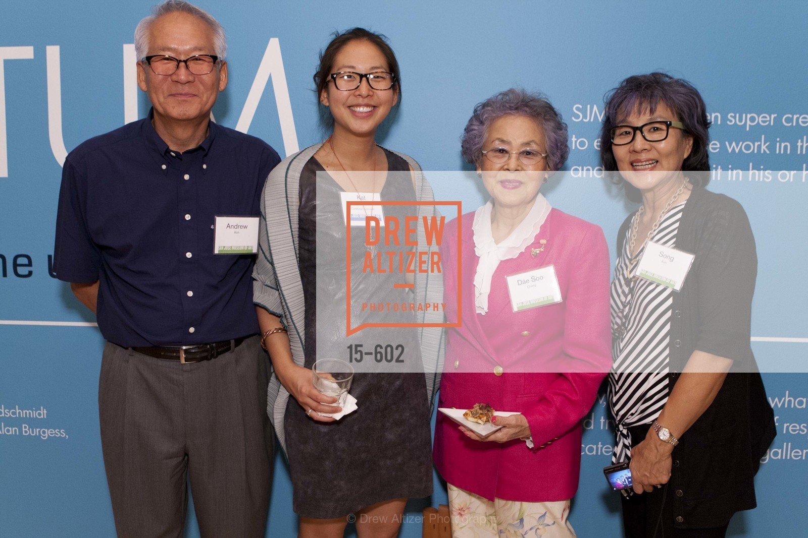 Andrew Koh, Kat Koh, Dae Soo Chang, Song Koh, SAN JOSE MUSEUM OF ART Fall Reception Opening, US, October 9th, 2014, Photo #15-602 Andrew Koh, Kat Koh, Dae Soo Chang, Song Koh, Photo #15-602