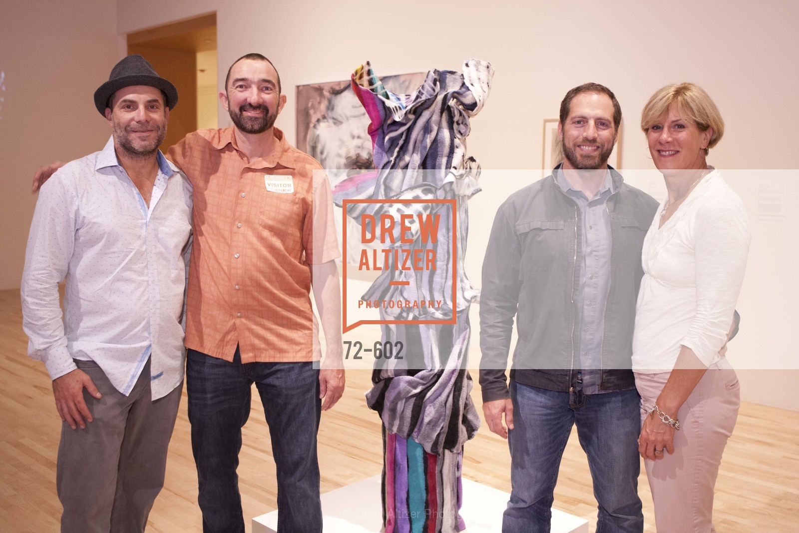 Aaron Gladman, Josh Baxter, Josh Holtzman, Beverly Aabjerb, SAN JOSE MUSEUM OF ART Fall Reception Opening, US, October 9th, 2014, Photo #72-602 Aaron Gladman, Josh Baxter, Josh Holtzman, Beverly Aabjerb, Photo #72-602