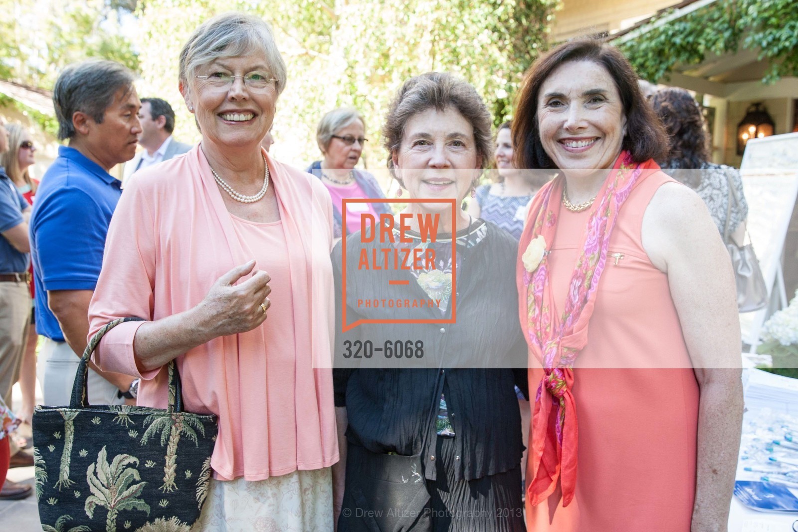Jane Dunbar, Kitty van Beckum, Judy Stephenson, CASA of San Mateo County Auxiliary's Annual Hillsborough Garden Party, US, August 25th, 2013, Photo #320-6068 Jane Dunbar, Kitty van Beckum, Judy Stephenson, Photo #320-6068