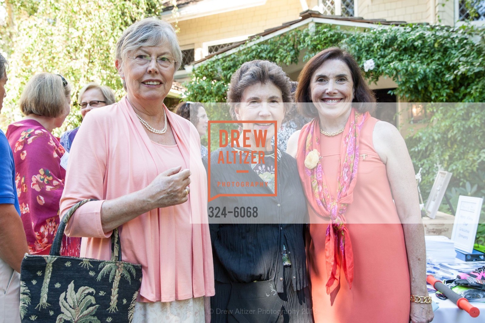 Jane Dunbar, Kitty van Beckum, Judy Stephenson, CASA of San Mateo County Auxiliary's Annual Hillsborough Garden Party, US, August 25th, 2013, Photo #324-6068 Jane Dunbar, Kitty van Beckum, Judy Stephenson, Photo #324-6068