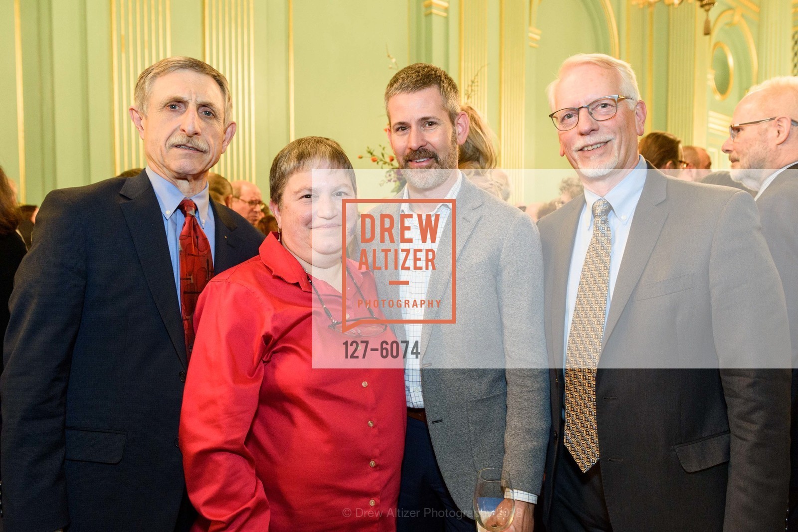 David Newman, Karen Schiller, Aaron Danzig, James Carlson, JCRC Behind the Scenes 2018, San Francisco War Memorial Veterans Building. 401 Van Ness Avenue, February 27th, 2018, Photo #127-6074 David Newman, Karen Schiller, Aaron Danzig, James Carlson, Photo #127-6074