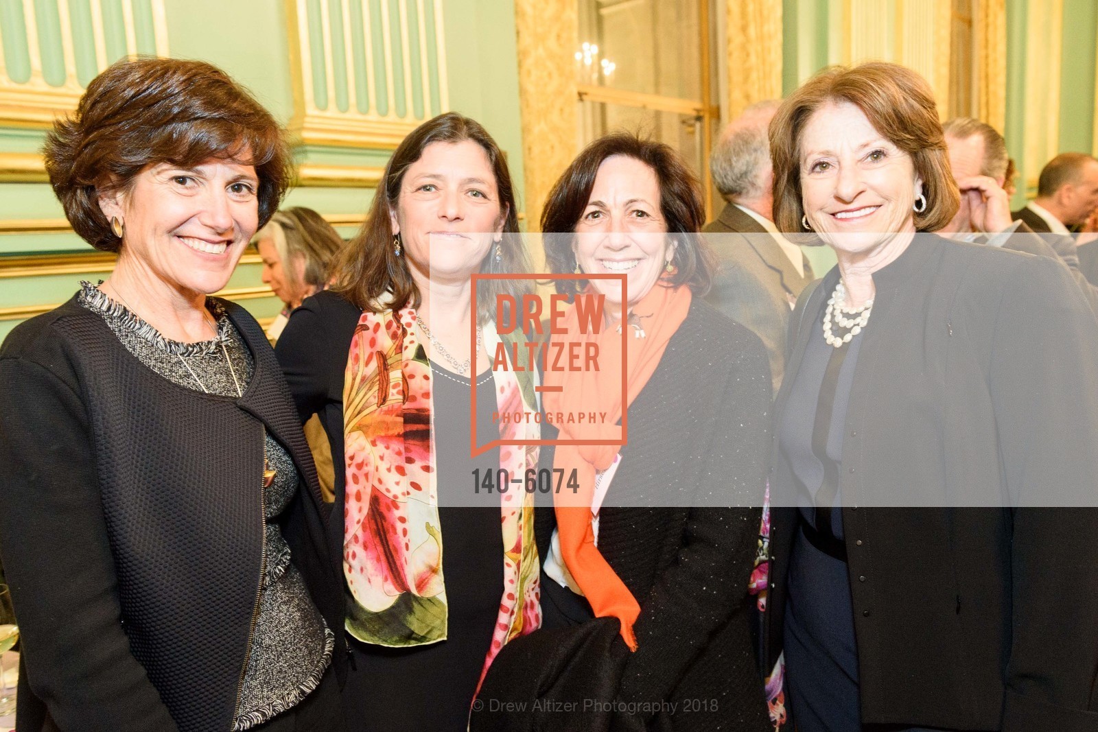 Laura Lauder, Tricia Hellman Gibbs, Susan Hirsch, Judy Grossman, JCRC Behind the Scenes 2018, San Francisco War Memorial Veterans Building. 401 Van Ness Avenue, February 27th, 2018, Photo #140-6074 Laura Lauder, Tricia Hellman Gibbs, Susan Hirsch, Judy Grossman, Photo #140-6074