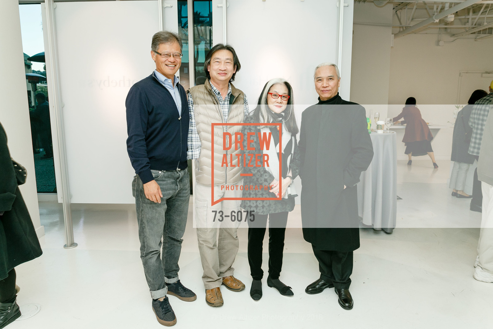 Jerry Yang, Joseph Chang, Meeseen Loong, Liu Gan, Sotheby's Preview of the Chew Family Collection of Chinese Paintings at NanHai Art, NanHai Art. 510 Broadway, February 27th, 2018, Photo #73-6075 Jerry Yang, Joseph Chang, Meeseen Loong, Liu Gan, Photo #73-6075