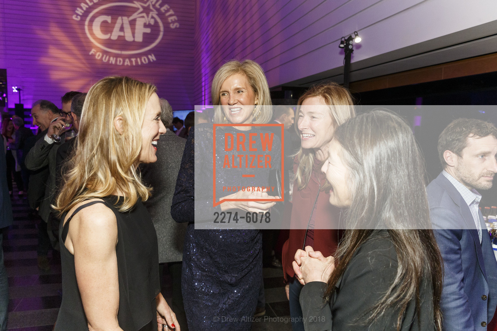 Suzanne Leonoudakis, Lotte Moore, Stacy Nelson, Kathleen Volkman, Deborah Taylor, Challenged Athletes Foundation Inaugural Celebration of Heart Benefit 2018, SFMOMA. 151 Third Street, February 27th, 2018, Photo #2274-6078 Suzanne Leonoudakis, Lotte Moore, Stacy Nelson, Kathleen Volkman, Deborah Taylor, Photo #2274-6078