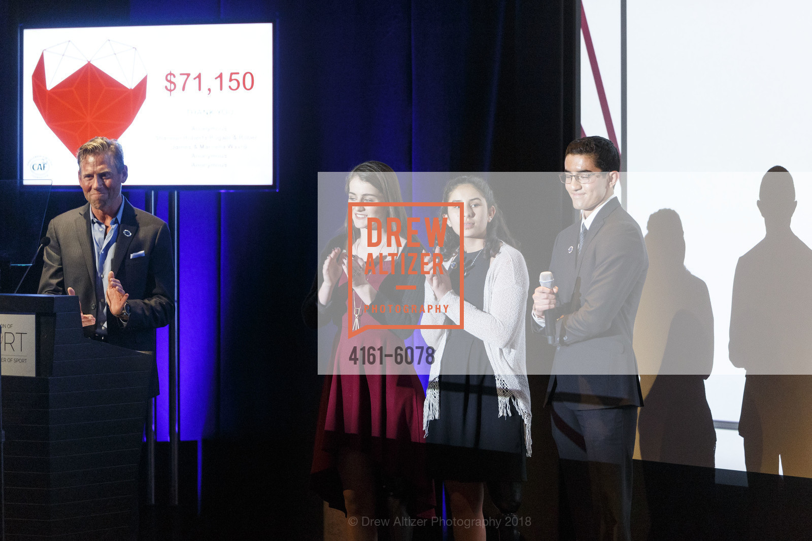 Craig Hummer, Breezy Bochenek, Alex Henry, Alex Parra, Challenged Athletes Foundation Inaugural Celebration of Heart Benefit 2018, SFMOMA. 151 Third Street, February 27th, 2018, Photo #4161-6078 Craig Hummer, Breezy Bochenek, Alex Henry, Alex Parra, Photo #4161-6078