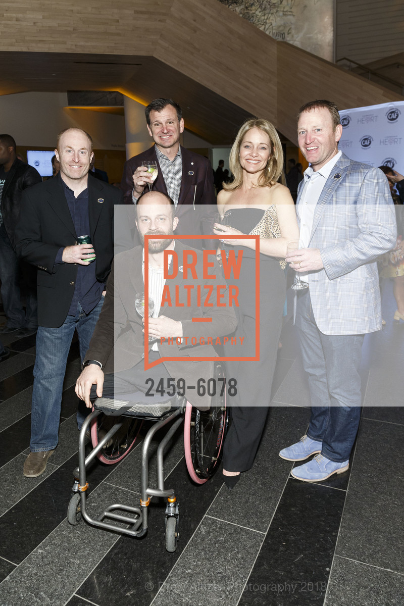 Andre Kajlich, Luke Boland, Nancy Boland, Challenged Athletes Foundation Inaugural Celebration of Heart Benefit 2018, SFMOMA. 151 Third Street, February 27th, 2018, Photo #2459-6078 Andre Kajlich, Luke Boland, Nancy Boland, Photo #2459-6078