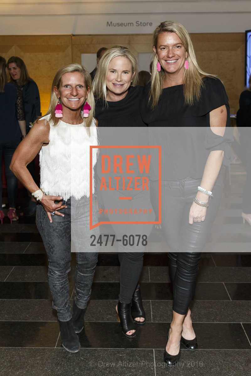 Tracey Gillette, Paige Muse, Jill Alfon, Challenged Athletes Foundation Inaugural Celebration of Heart Benefit 2018, SFMOMA. 151 Third Street, February 27th, 2018, Photo #2477-6078 Tracey Gillette, Paige Muse, Jill Alfon, Photo #2477-6078