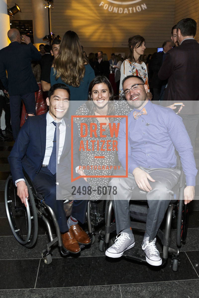 Steven Toyoji, Jenna McCrory, Rob Balucas, Challenged Athletes Foundation Inaugural Celebration of Heart Benefit 2018, SFMOMA. 151 Third Street, February 27th, 2018,Drew Altizer, Drew Altizer Photography, full-service agency, private events, San Francisco photographer, photographer california
