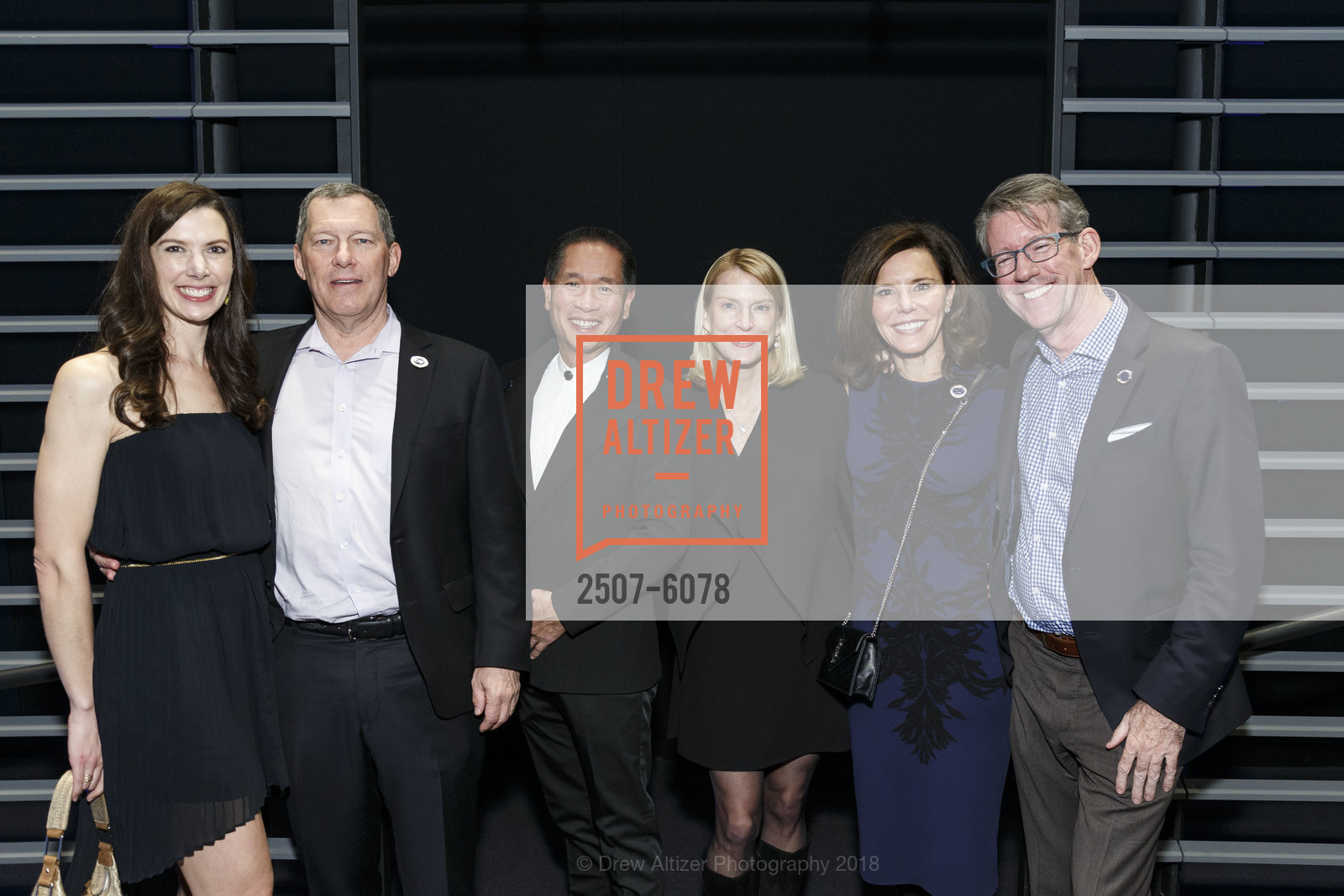 Patricia Bromley, Mark Bregman, Rob Theis, Lynda Moyer, Heidi Bretz, David Moore, Challenged Athletes Foundation Inaugural Celebration of Heart Benefit 2018, SFMOMA. 151 Third Street, February 27th, 2018