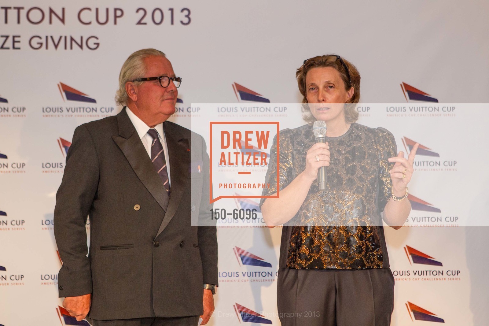 Bruno Trouble, Valerie Chapoulaud-Floquet, LOUIS VUITTON CUP Prize Giving Dinner, US, August 26th, 2013, Photo #150-6096 Bruno Trouble, Valerie Chapoulaud-Floquet, Photo #150-6096