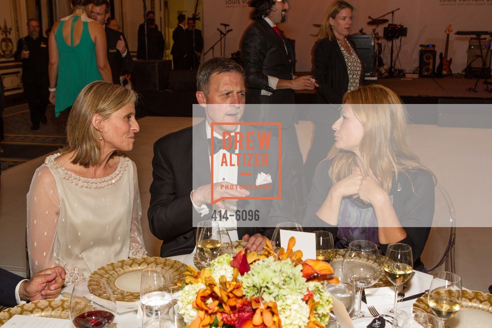 Lisa Blackhaller, Michael Dolbec, Cari Longanesi, LOUIS VUITTON CUP Prize Giving Dinner, US, August 26th, 2013, Photo #414-6096 Lisa Blackhaller, Michael Dolbec, Cari Longanesi, Photo #414-6096
