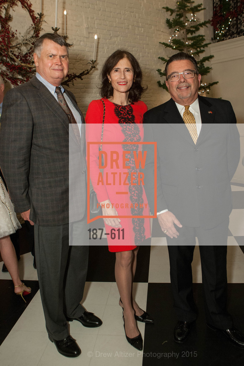 Kent Brooks, Rada Brooks, Frank Espina, San Francisco Ballet Auxiliary's Gala Launch party hosted by La Perla., VILLA TAVERA. 27 HOTALING PLACE, December 1st, 2015,Drew Altizer, Drew Altizer Photography, full-service agency, private events, San Francisco photographer, photographer california