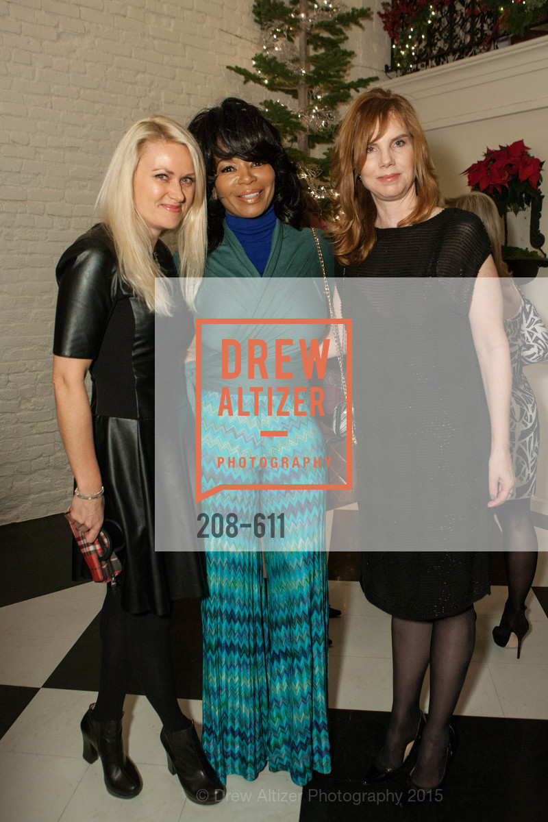 Maria Ralph, Tanya Powell, Brenda Leff, San Francisco Ballet Auxiliary's Gala Launch party hosted by La Perla., VILLA TAVERA. 27 HOTALING PLACE, December 1st, 2015, Photo #208-611 Maria Ralph, Tanya Powell, Brenda Leff, Photo #208-611