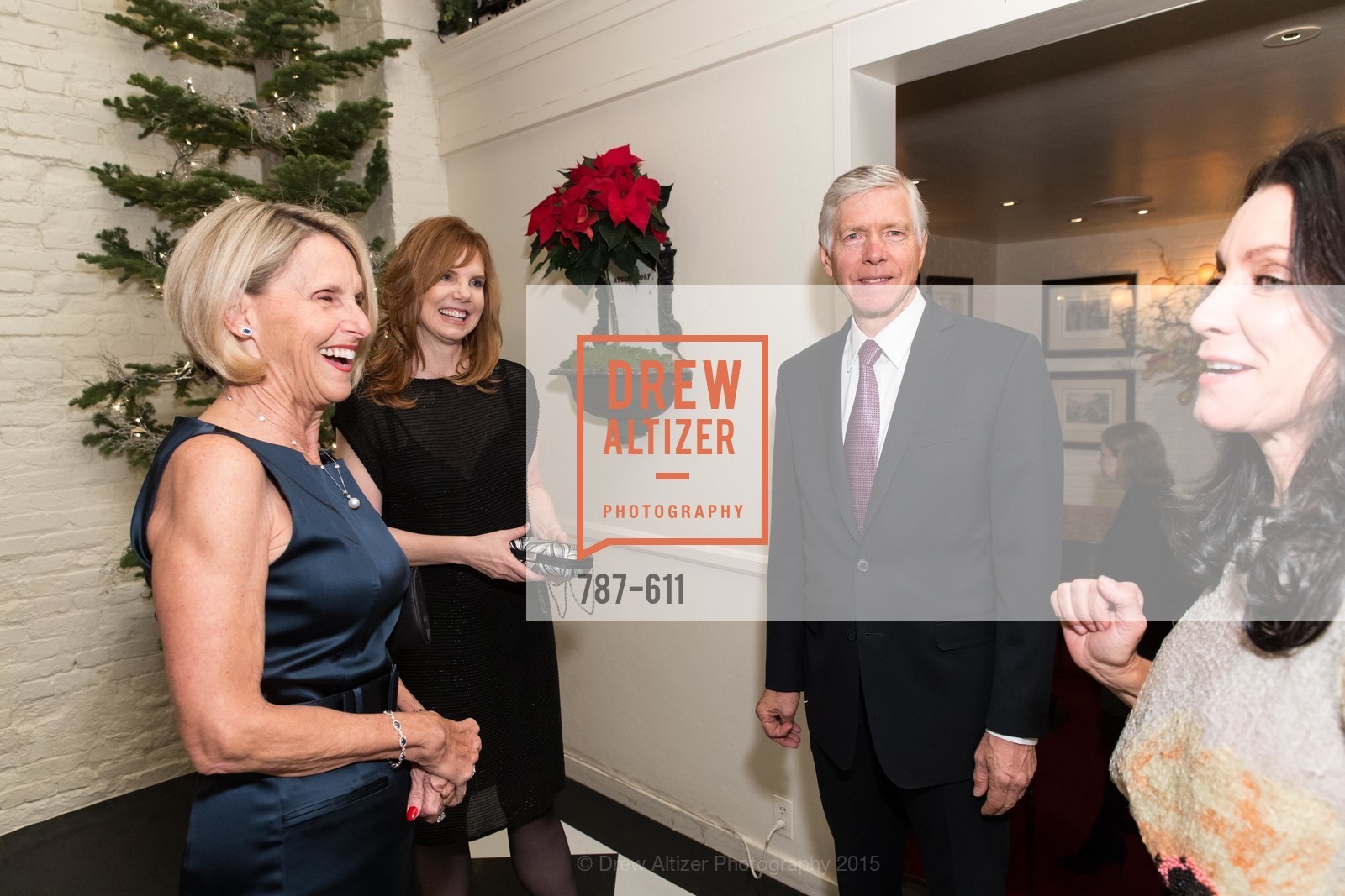 Freddi Wilkinson, Brenda Leff, Joe Losch, Deborah Taylor, San Francisco Ballet Auxiliary's Gala Launch party hosted by La Perla., VILLA TAVERA. 27 HOTALING PLACE, December 1st, 2015, Photo #787-611 Freddi Wilkinson, Brenda Leff, Joe Losch, Deborah Taylor, Photo #787-611