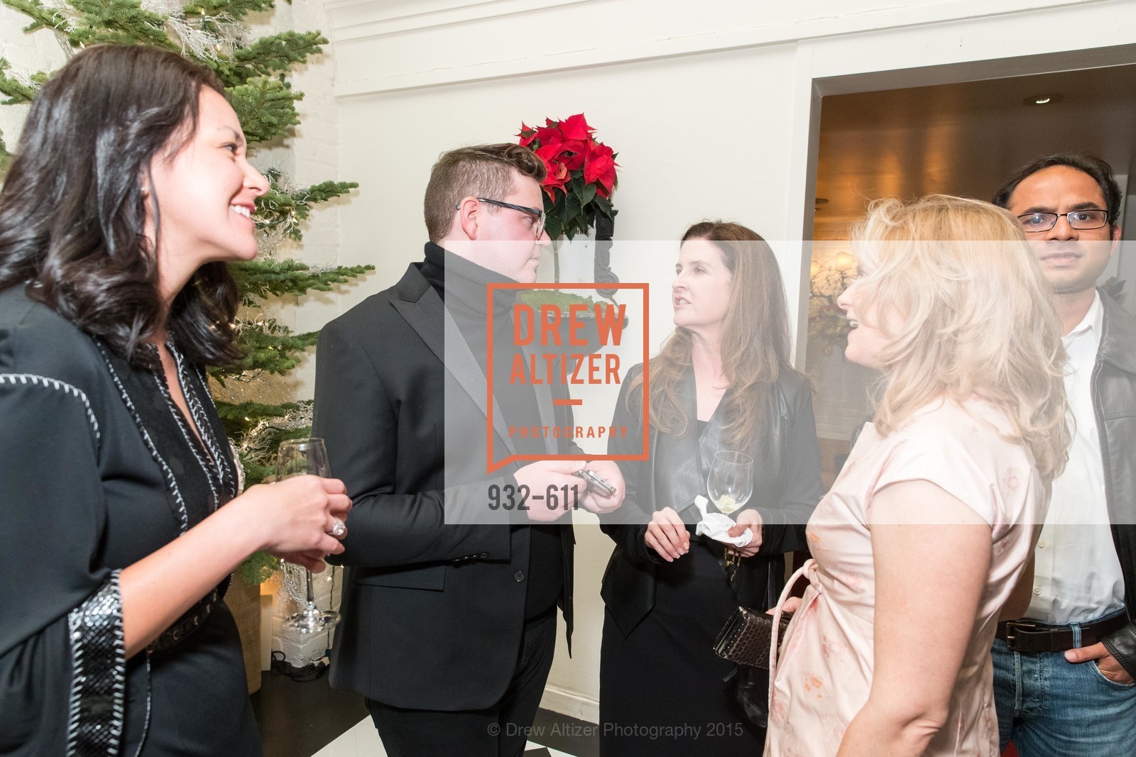 Phoebe Mireles, Robert Brotherton, Jennifer Mehaw, Marie Hurabiell, San Francisco Ballet Auxiliary's Gala Launch party hosted by La Perla., VILLA TAVERA. 27 HOTALING PLACE, December 1st, 2015,Drew Altizer, Drew Altizer Photography, full-service event agency, private events, San Francisco photographer, photographer California