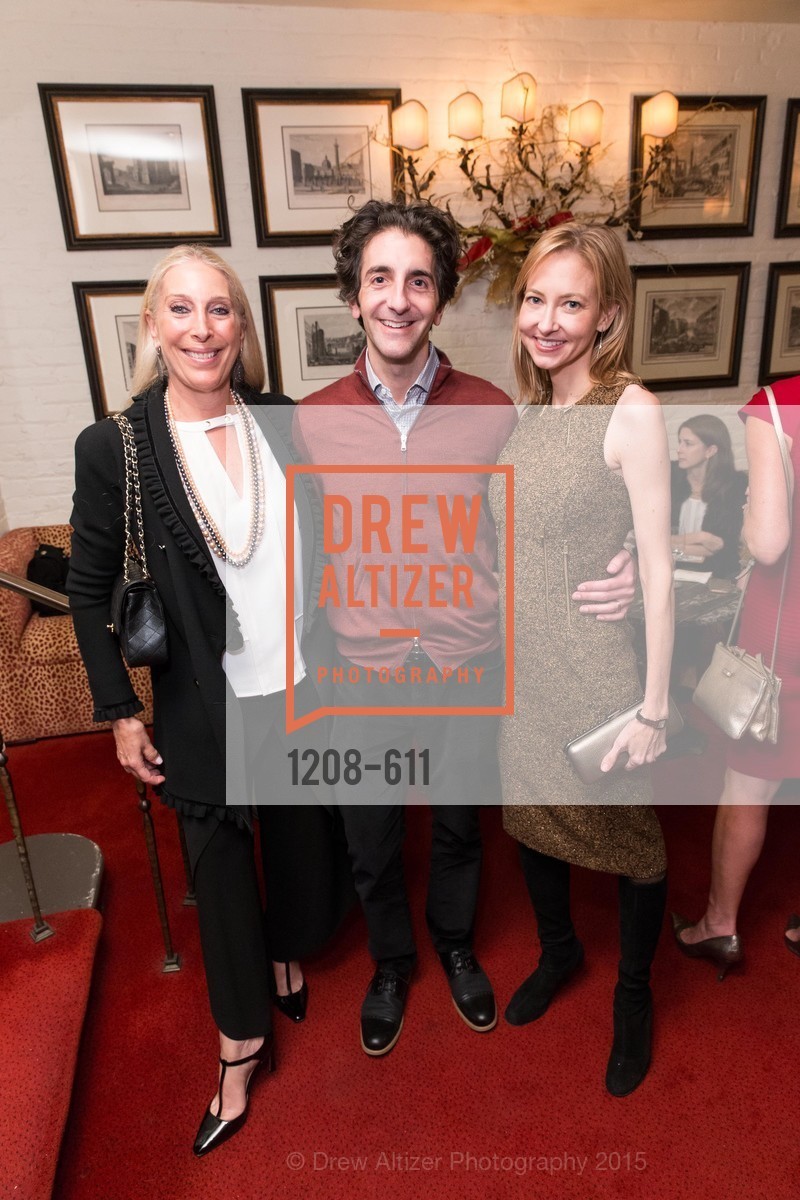Betsy Linder, Mark Berman, Josie Howard, San Francisco Ballet Auxiliary's Gala Launch party hosted by La Perla., VILLA TAVERA. 27 HOTALING PLACE, December 1st, 2015, Photo #1208-611 Betsy Linder, Mark Berman, Josie Howard, Photo #1208-611