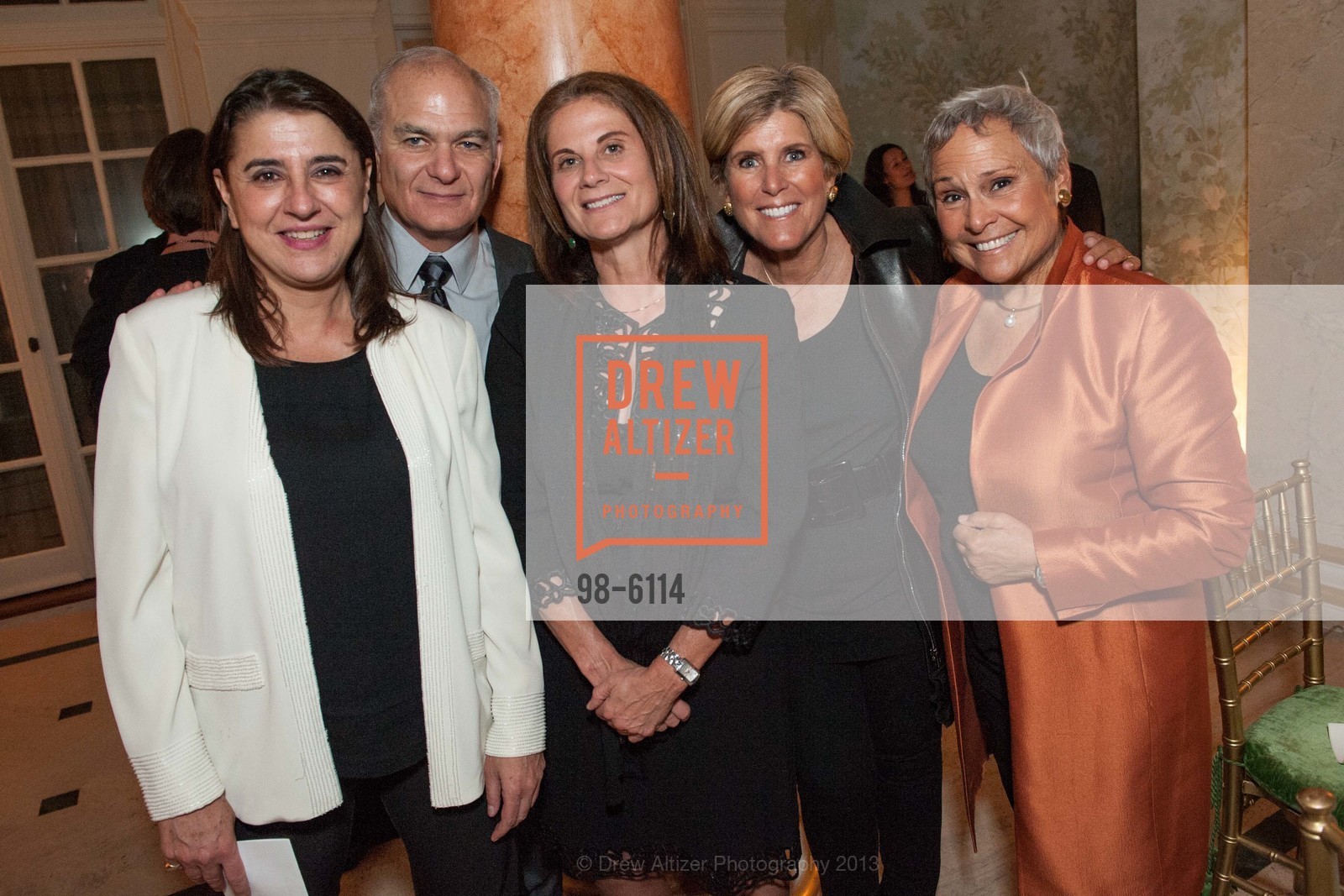 Nadja Salerno-Sonnenberg, Alan Benaroya, Patricia Sinatra, Suze Orman, Kathy Travis, New Century Chamber Orchestra performance and dinner, US, September 24th, 2013, Photo #98-6114 Nadja Salerno-Sonnenberg, Alan Benaroya, Patricia Sinatra, Suze Orman, Kathy Travis, Photo #98-6114
